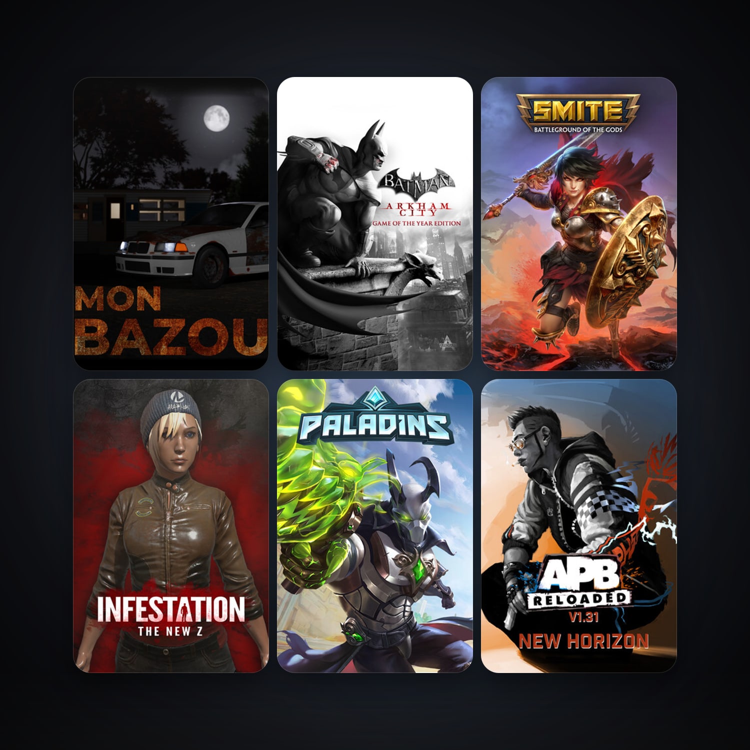 APB Reloaded + Batman: Arkham City - Game of the Year Edition, 8 games, clean — HabibiAccounts