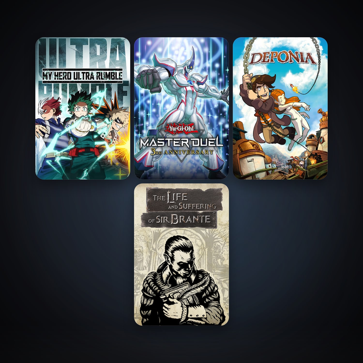 Deponia + The Life and Suffering of Sir Brante, 9 games, clean — HabibiAccounts