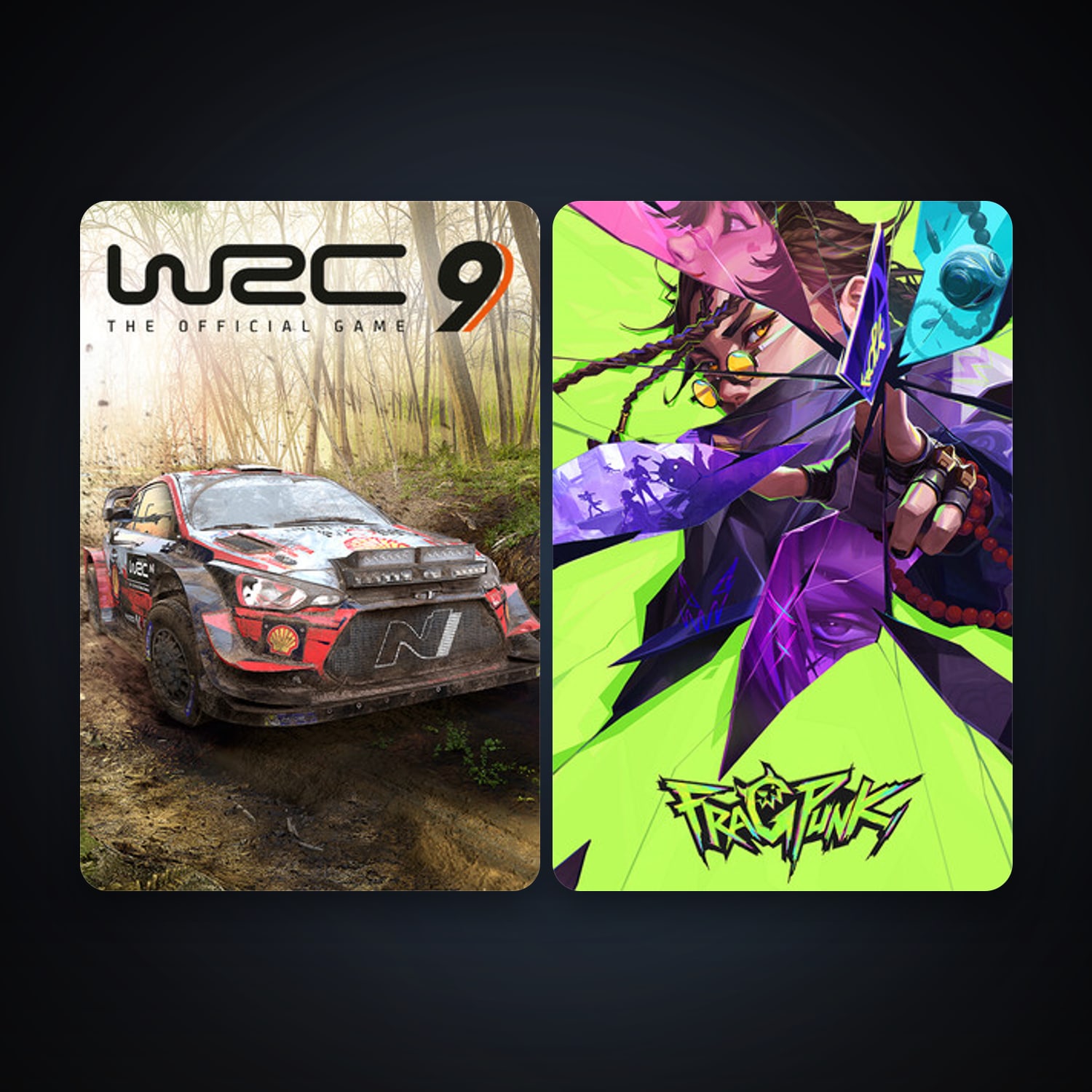 WRC 9 FIA World Rally Championship + FragPunk, 3 games, clean — HabibiAccounts