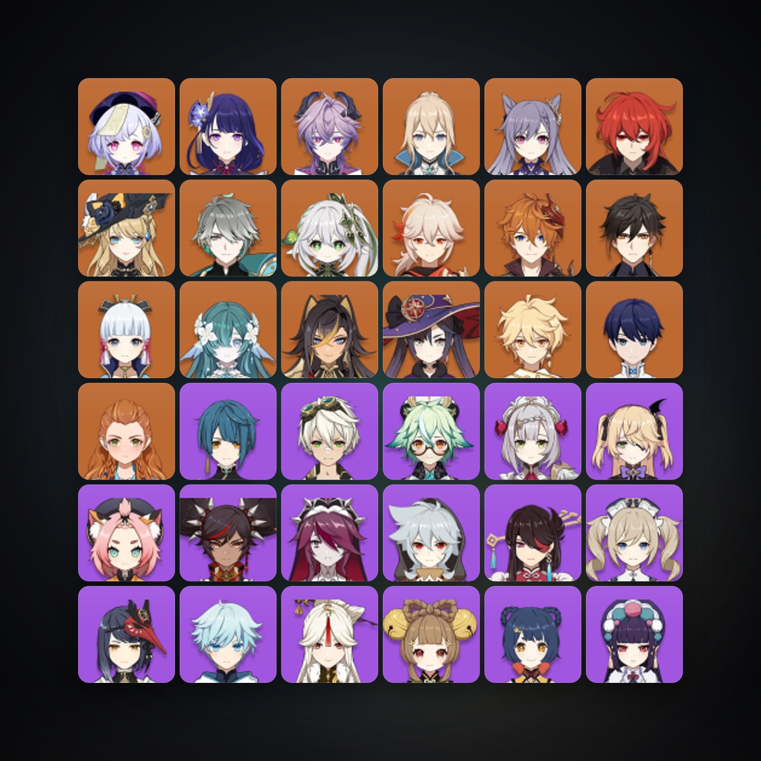 Genshin Impact | AR 59 | 60 Chars | 16× 5★ — Genshin / miHoYo Account — HabibiAccounts