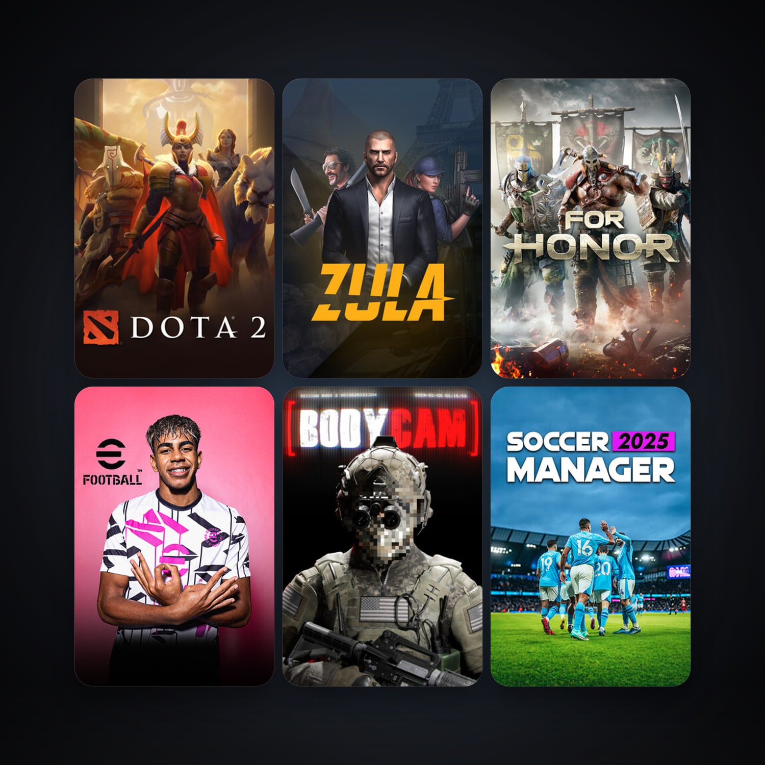 Dota 2 + FOR HONOR, 8 games, clean — HabibiAccounts
