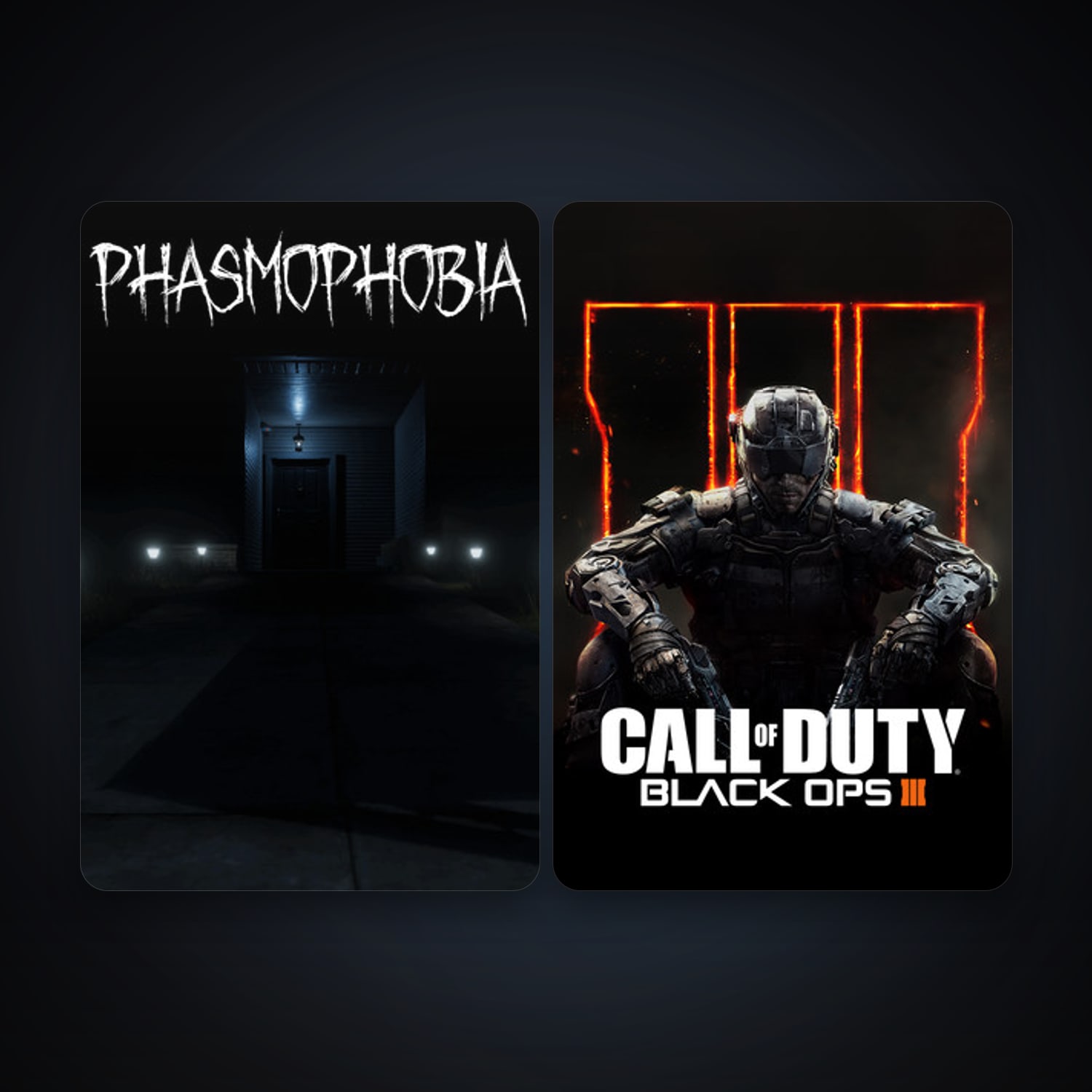 Call of Duty: Black Ops III + Phasmophobia, 2 games, clean — HabibiAccounts