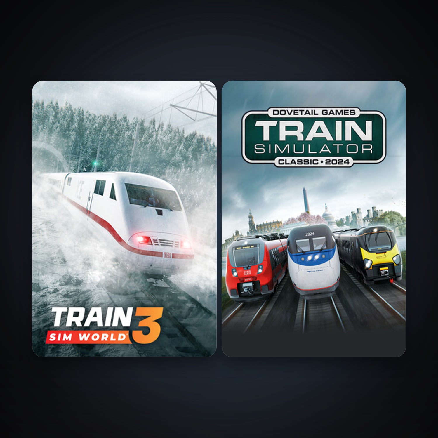 Train Simulator Classic + Train Sim World 3, 2 games, clean — HabibiAccounts