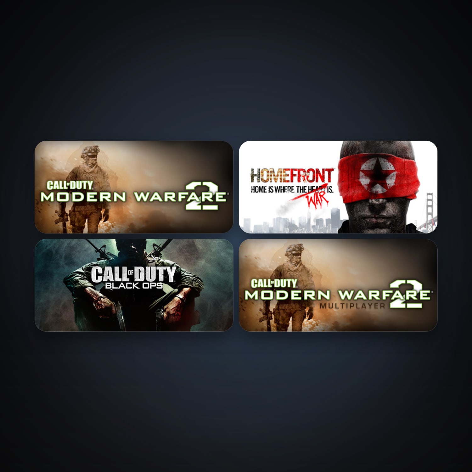 Call of Duty: Modern Warfare 2 (2009) + Call of Duty: Modern Warfare 2 - Multiplayer (2009), 6 games, clean — HabibiAccounts