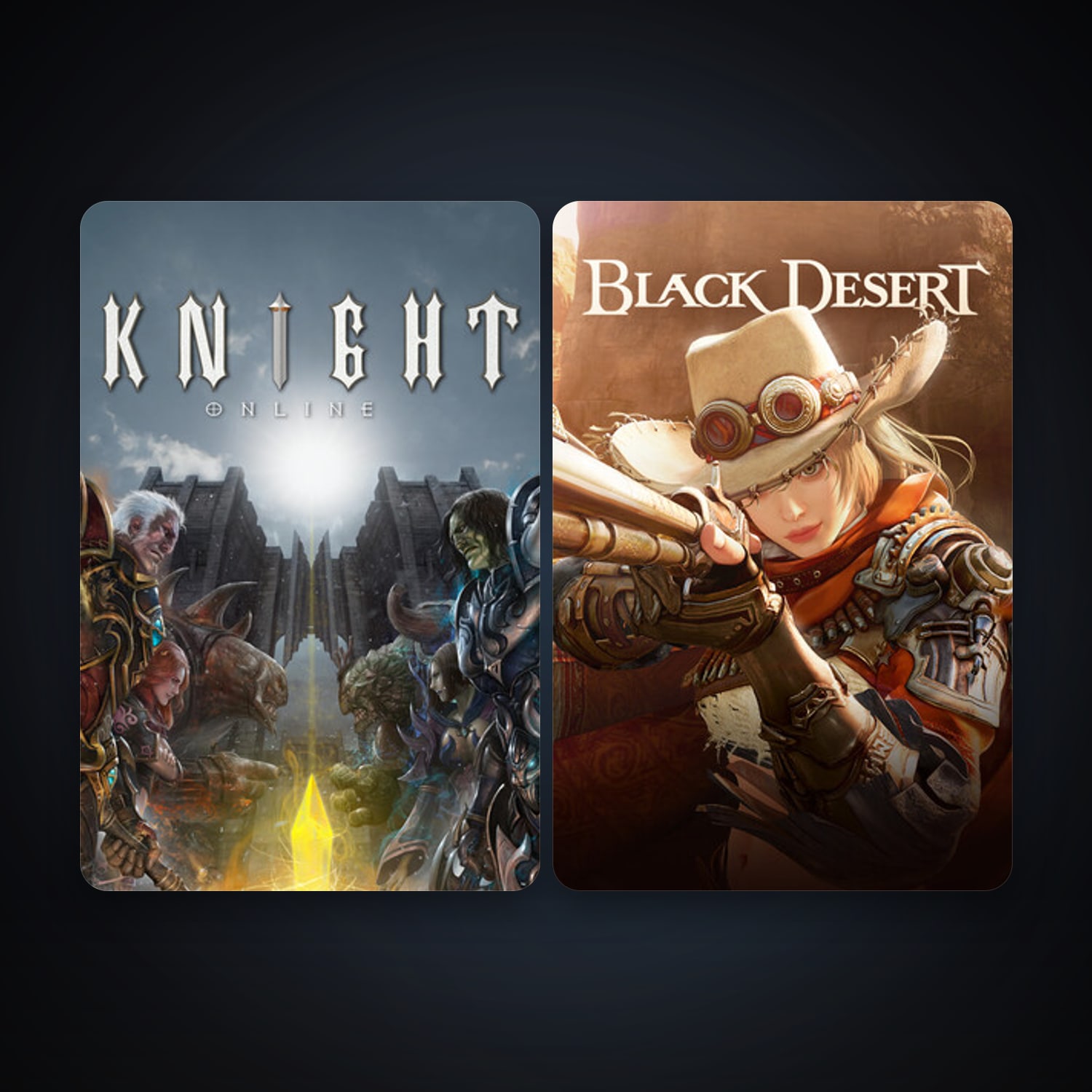 Knight Online + Black Desert Online, 2 games, clean — HabibiAccounts
