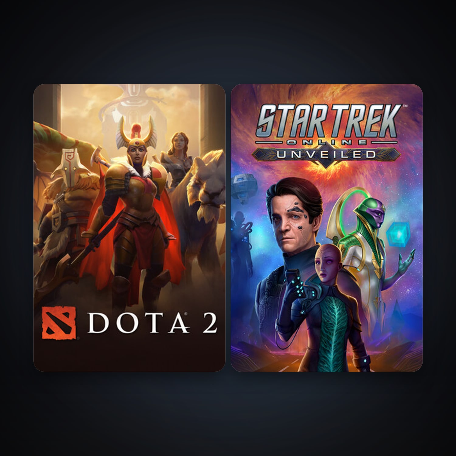 Dota 2 + Star Trek Online, 2 games, clean — HabibiAccounts