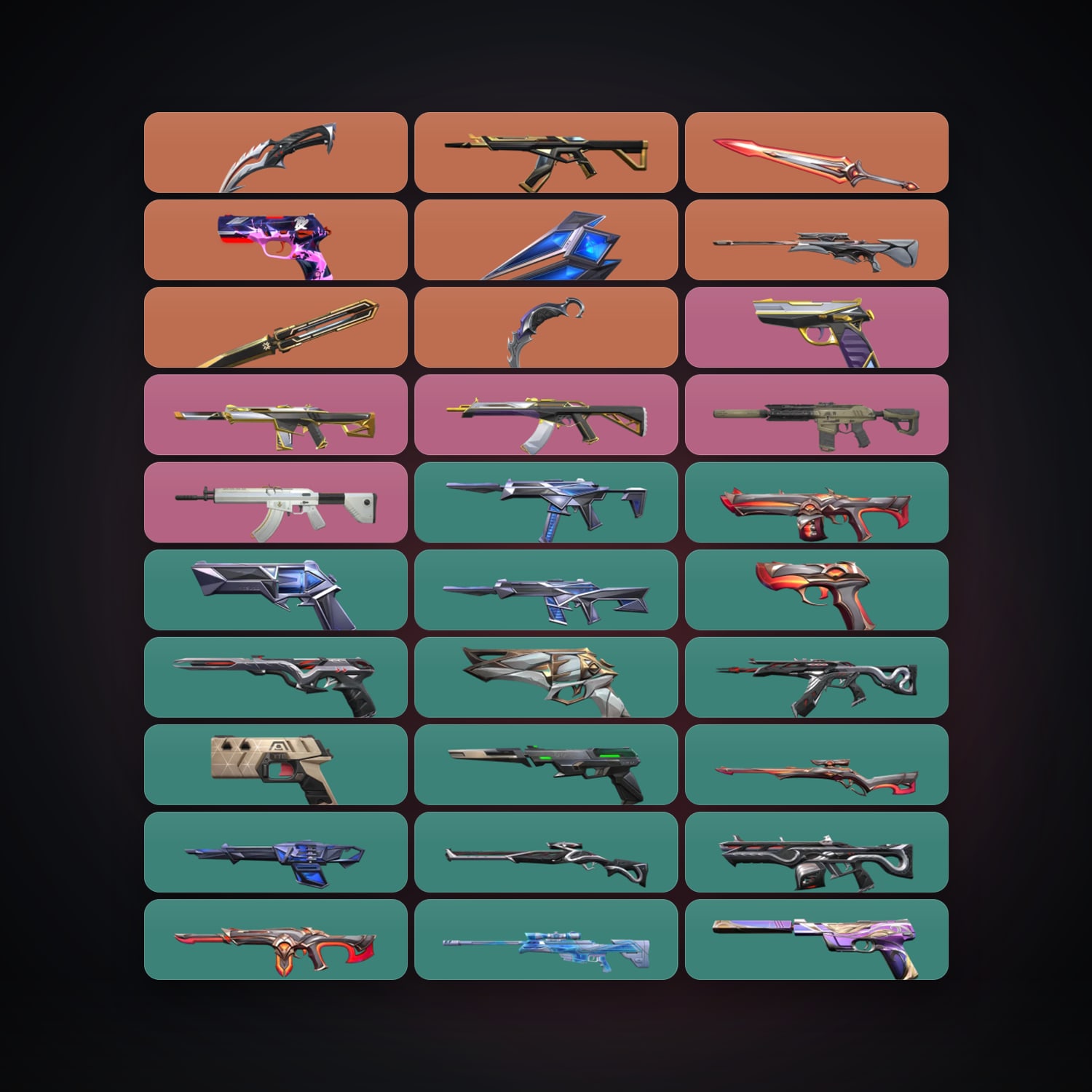 AP Plat 1 locker — 5 knives, 53 skins, lvl 167 — HabibiAccounts