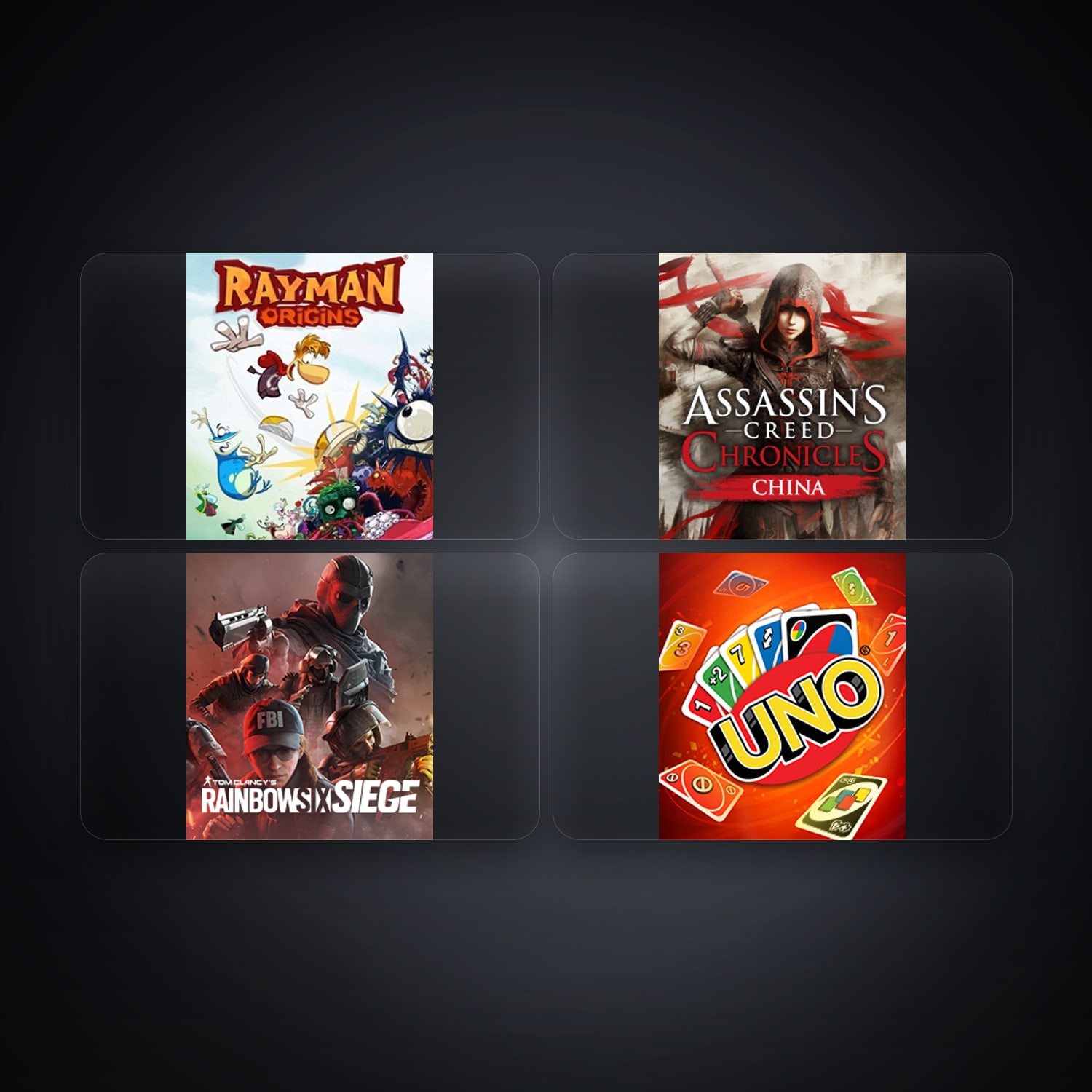 Ubisoft Rayman Origins + Assassin's Creed Chronicles China — DE — 6 games — HabibiAccounts