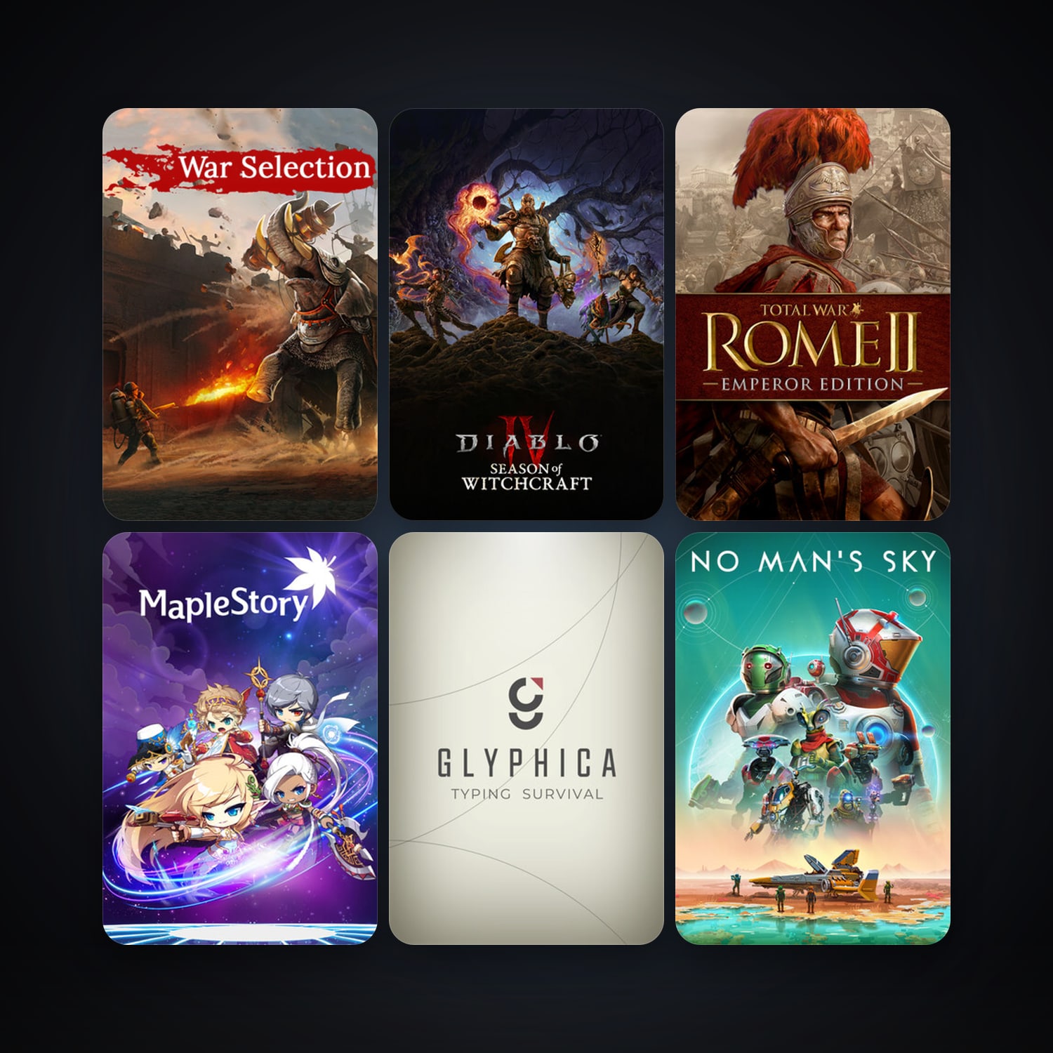 Total War: ROME II - Emperor Edition + MapleStory, 17 games, clean — HabibiAccounts