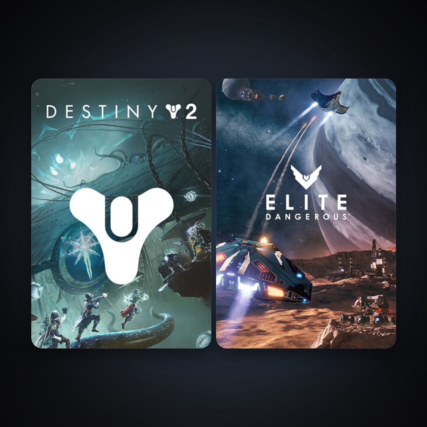 Elite Dangerous + Destiny 2, 3 games, clean — HabibiAccounts
