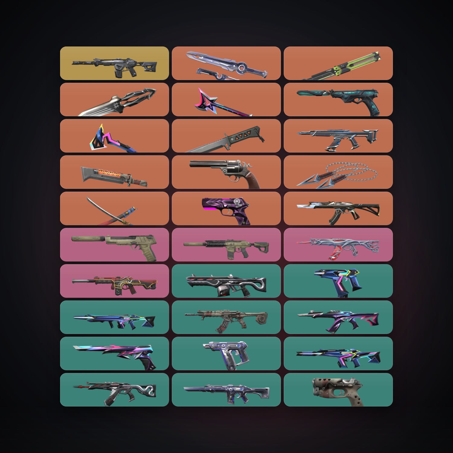 EU Plat 1 locker — 9 knives, 74 skins, lvl 126 — HabibiAccounts