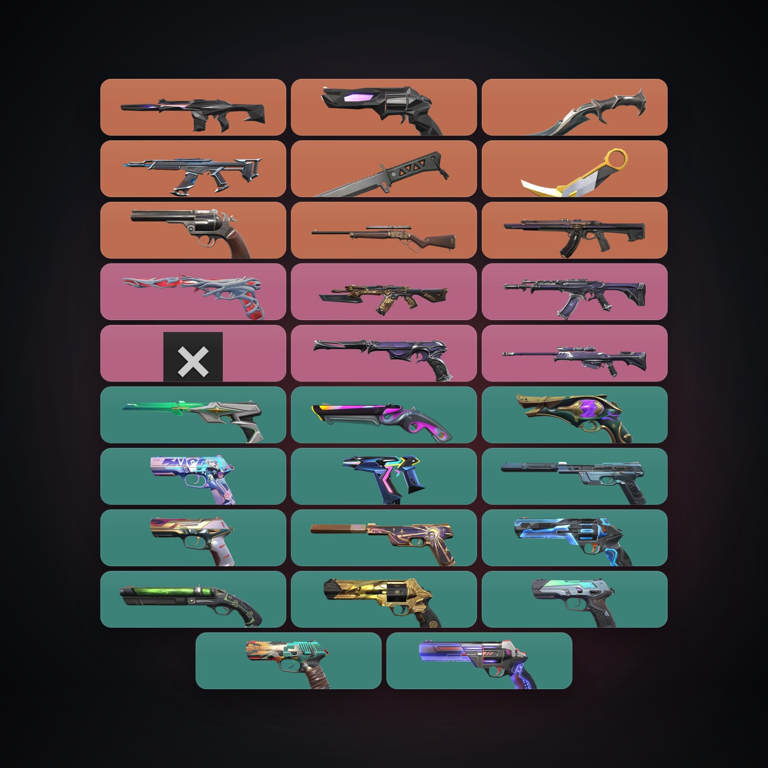 EU Plat 1 locker — 3 knives, 29 skins, lvl 252 — HabibiAccounts