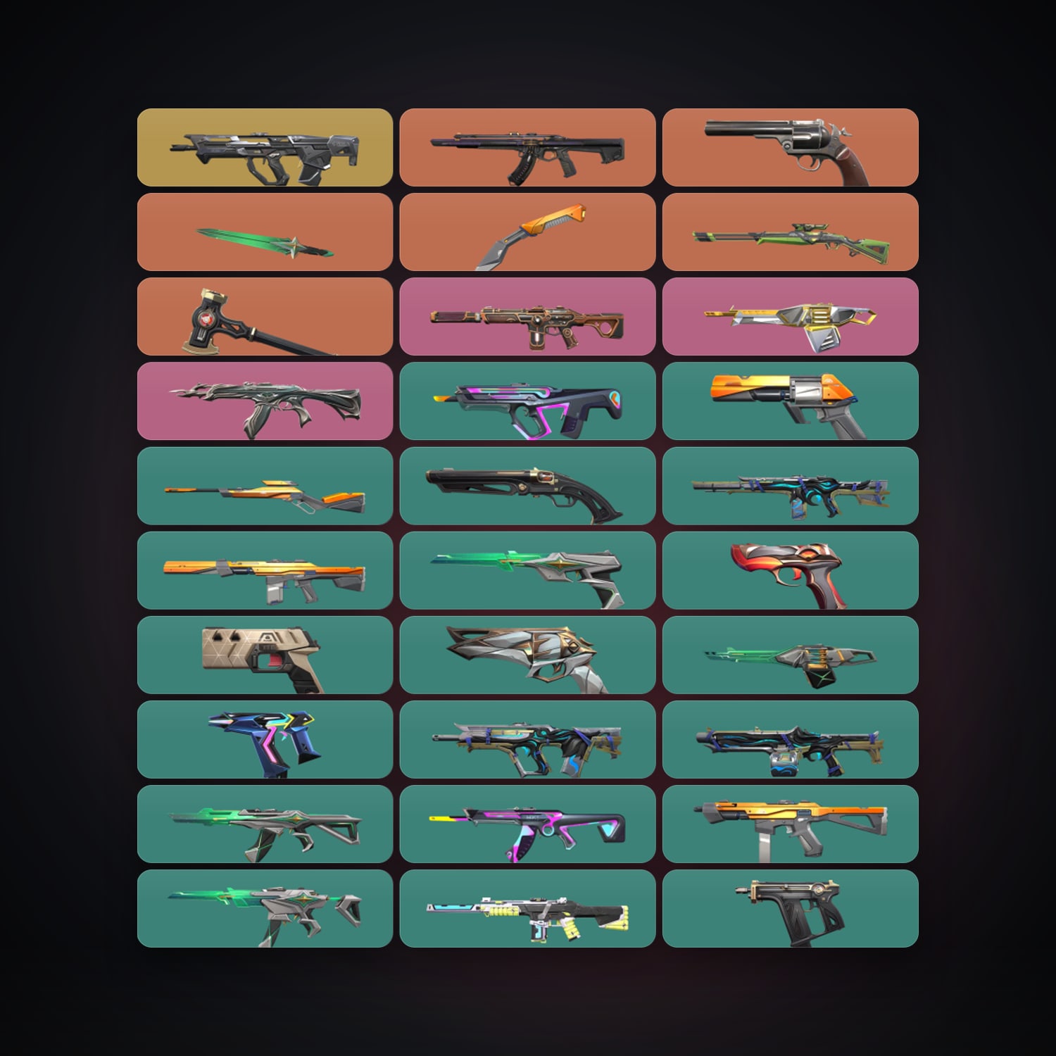LA Silver 1 locker — 3 knives, 72 skins, lvl 219 — HabibiAccounts