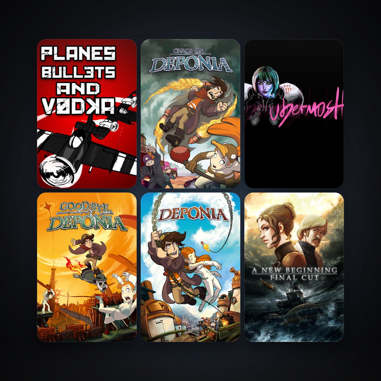 A New Beginning - Final Cut + Deponia, 58 games, Steam 10, clean — HabibiAccounts