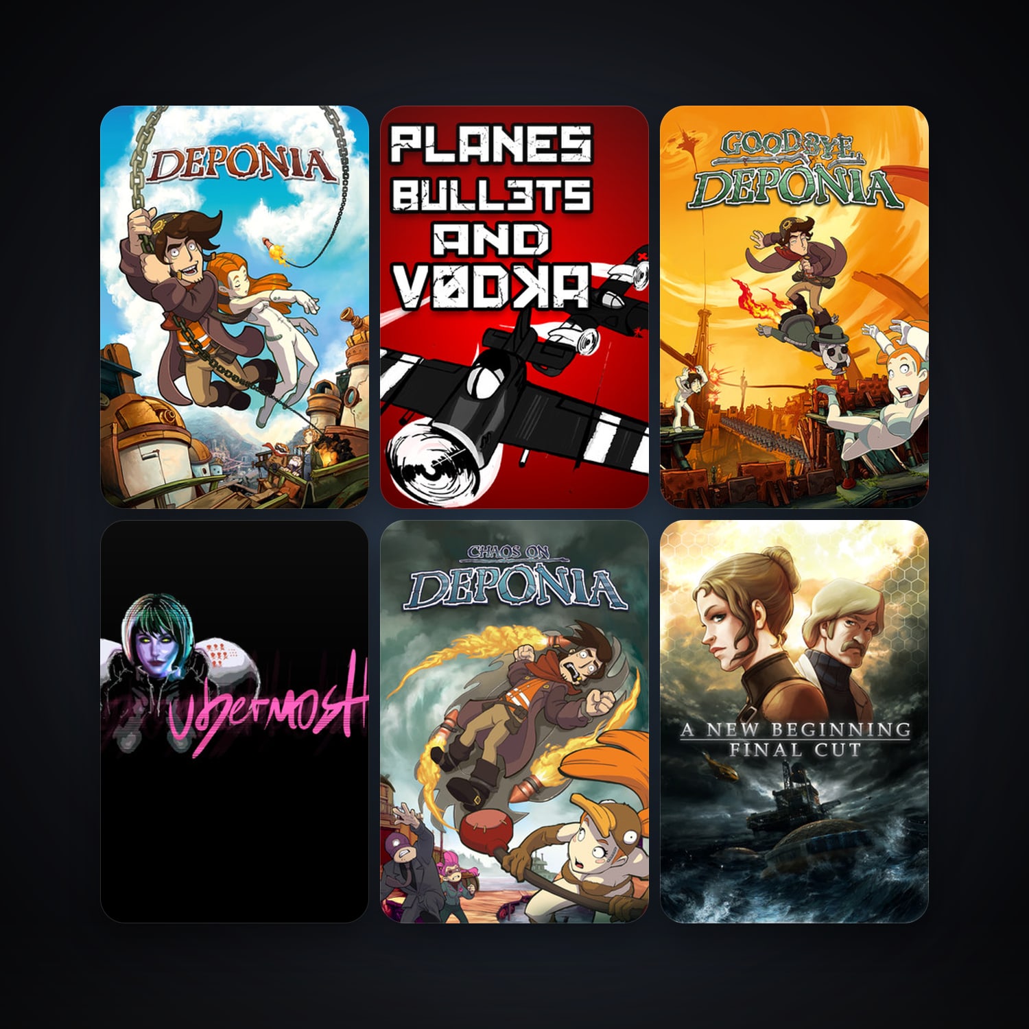 A New Beginning - Final Cut + Deponia, 58 games, Steam 10, clean — HabibiAccounts