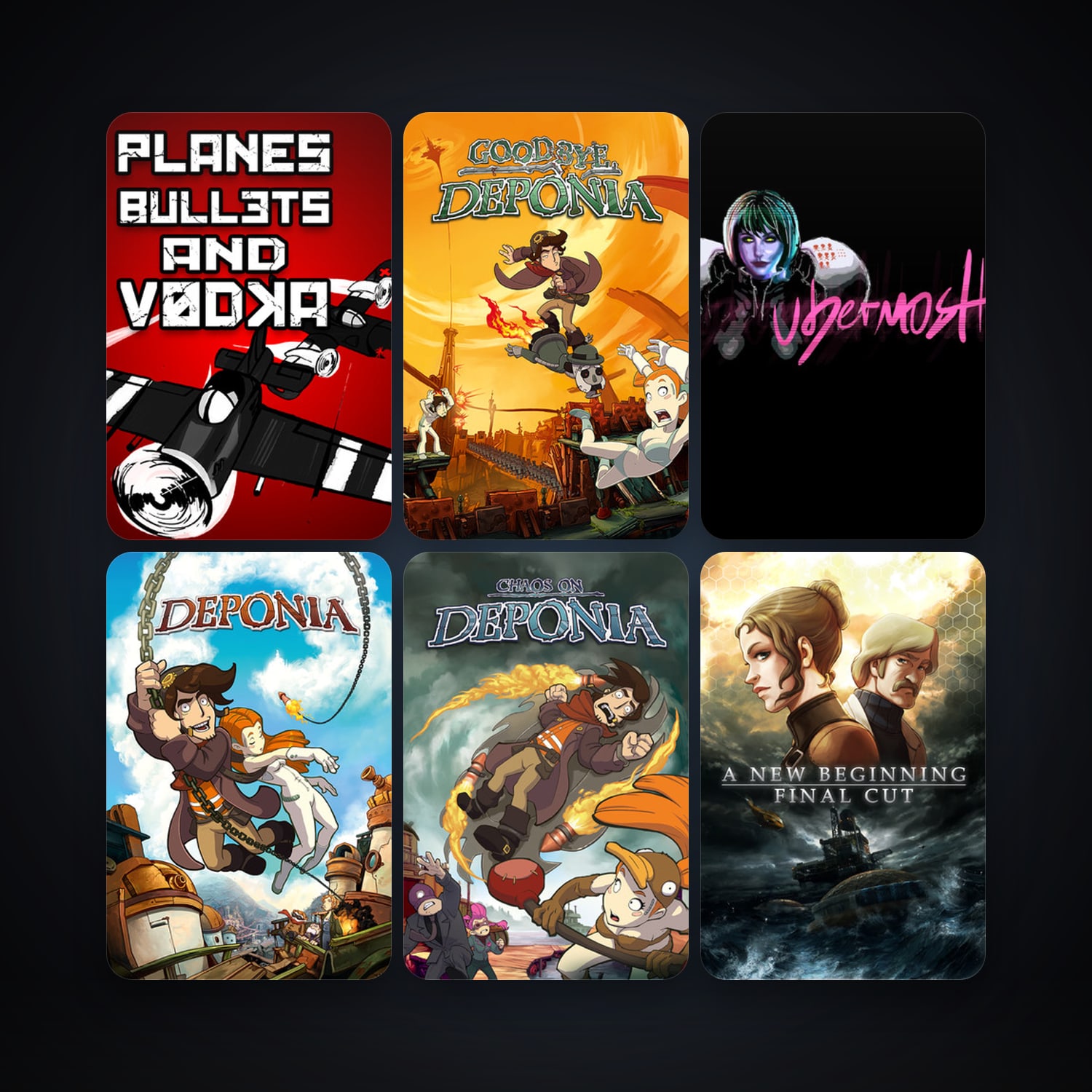 A New Beginning - Final Cut + Deponia, 58 games, Steam 10, clean — HabibiAccounts