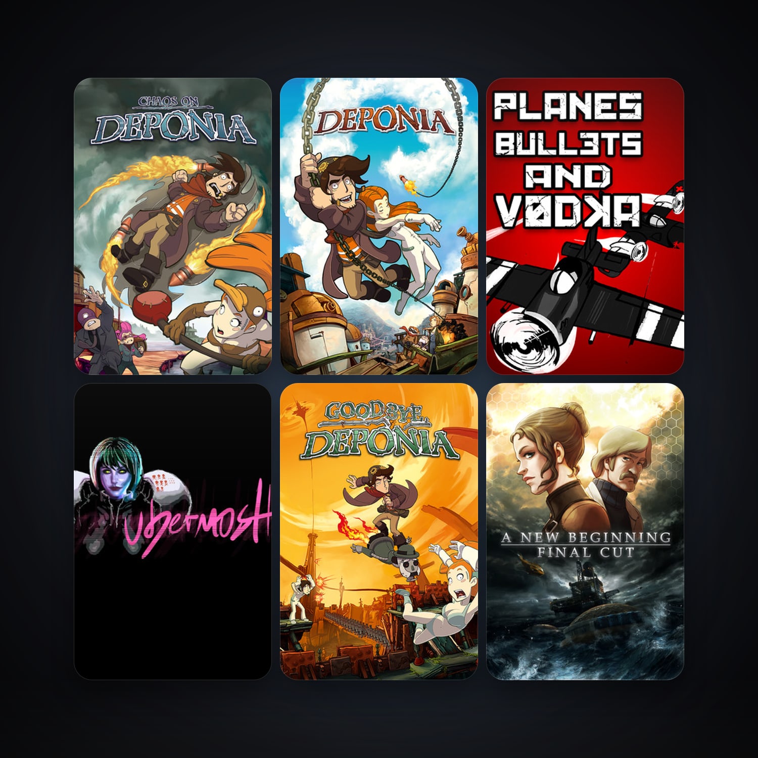 A New Beginning - Final Cut + Deponia, 58 games, Steam 10, clean — HabibiAccounts