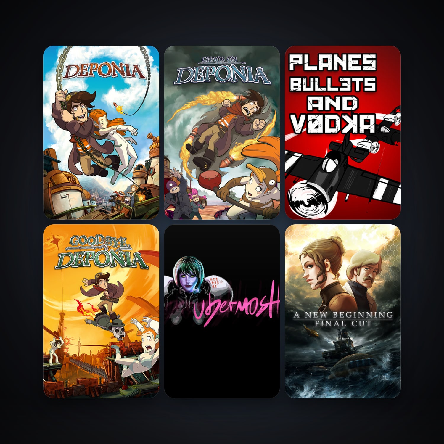A New Beginning - Final Cut + Deponia, 58 games, Steam 10, clean — HabibiAccounts