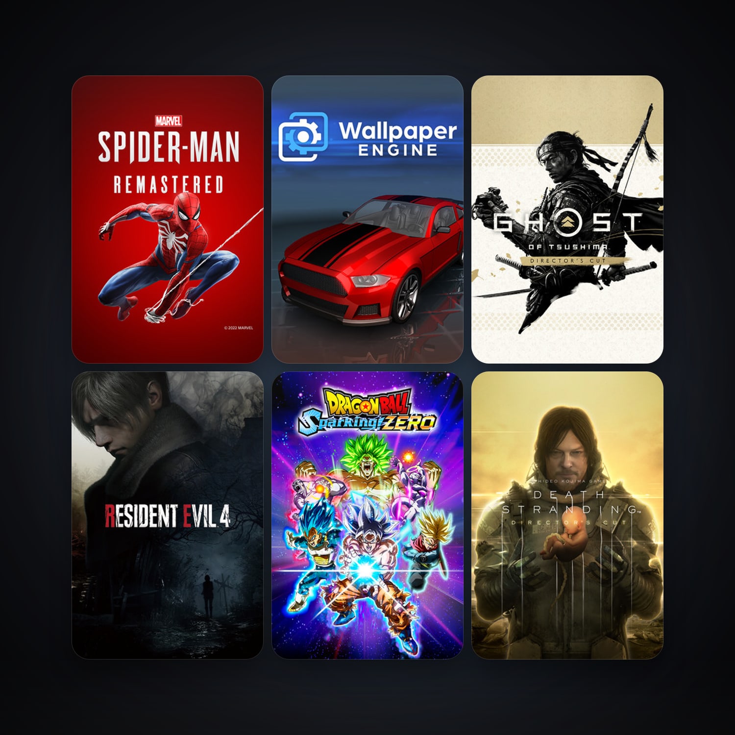 Wallpaper Engine + Cyberpunk 2077, 58 games, clean — HabibiAccounts