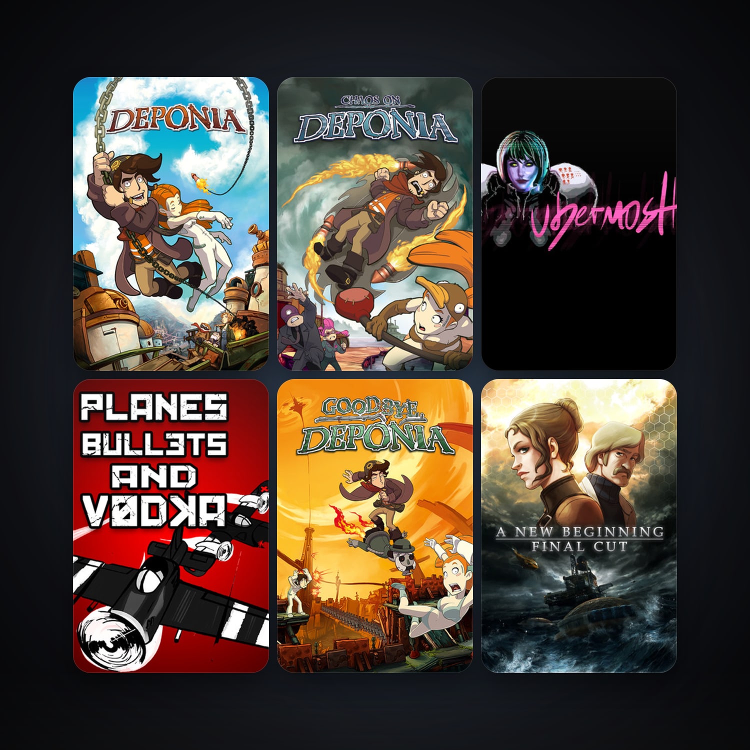 A New Beginning - Final Cut + Deponia, 58 games, Steam 10, clean — HabibiAccounts