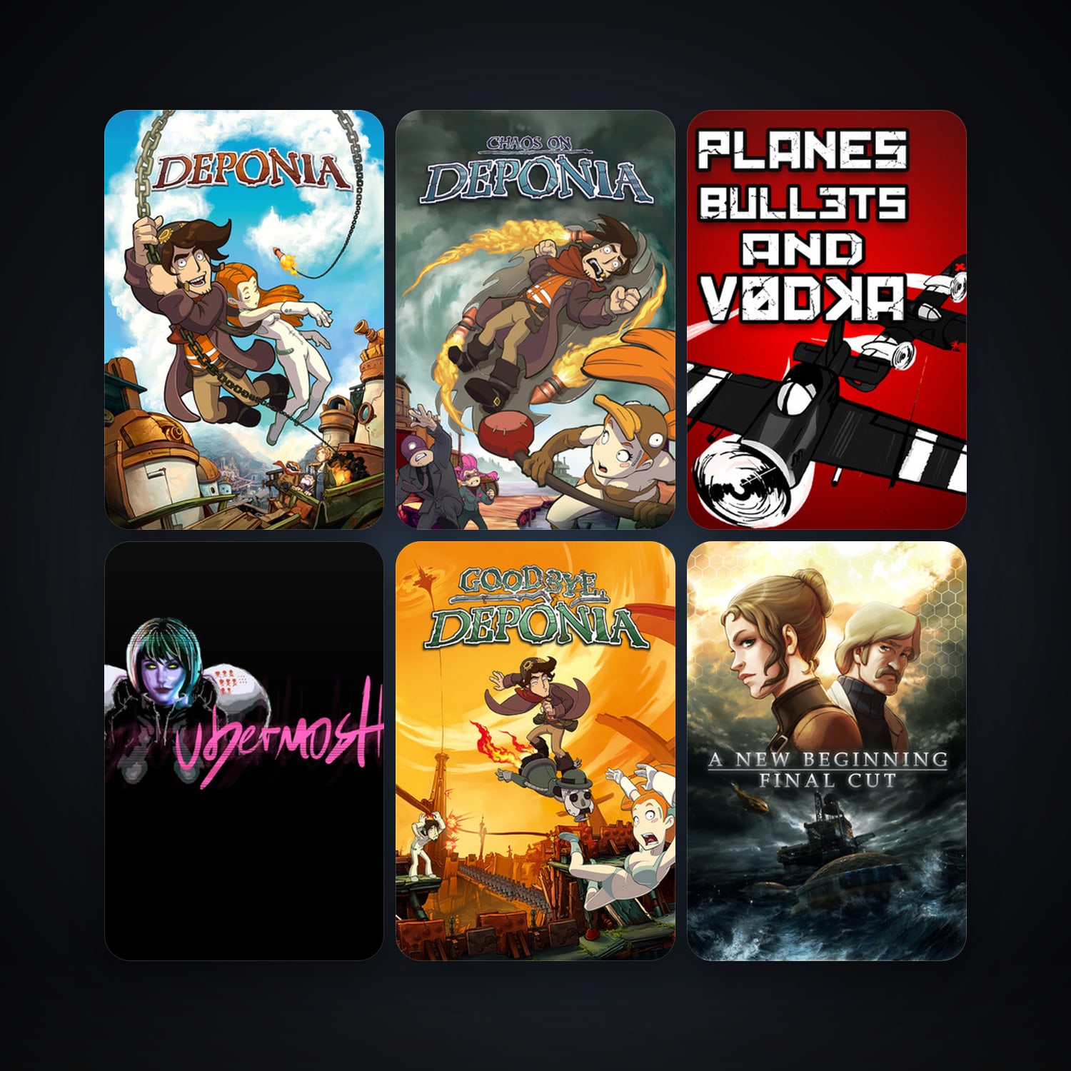 A New Beginning - Final Cut + Deponia, 58 games, Steam 10, clean — HabibiAccounts