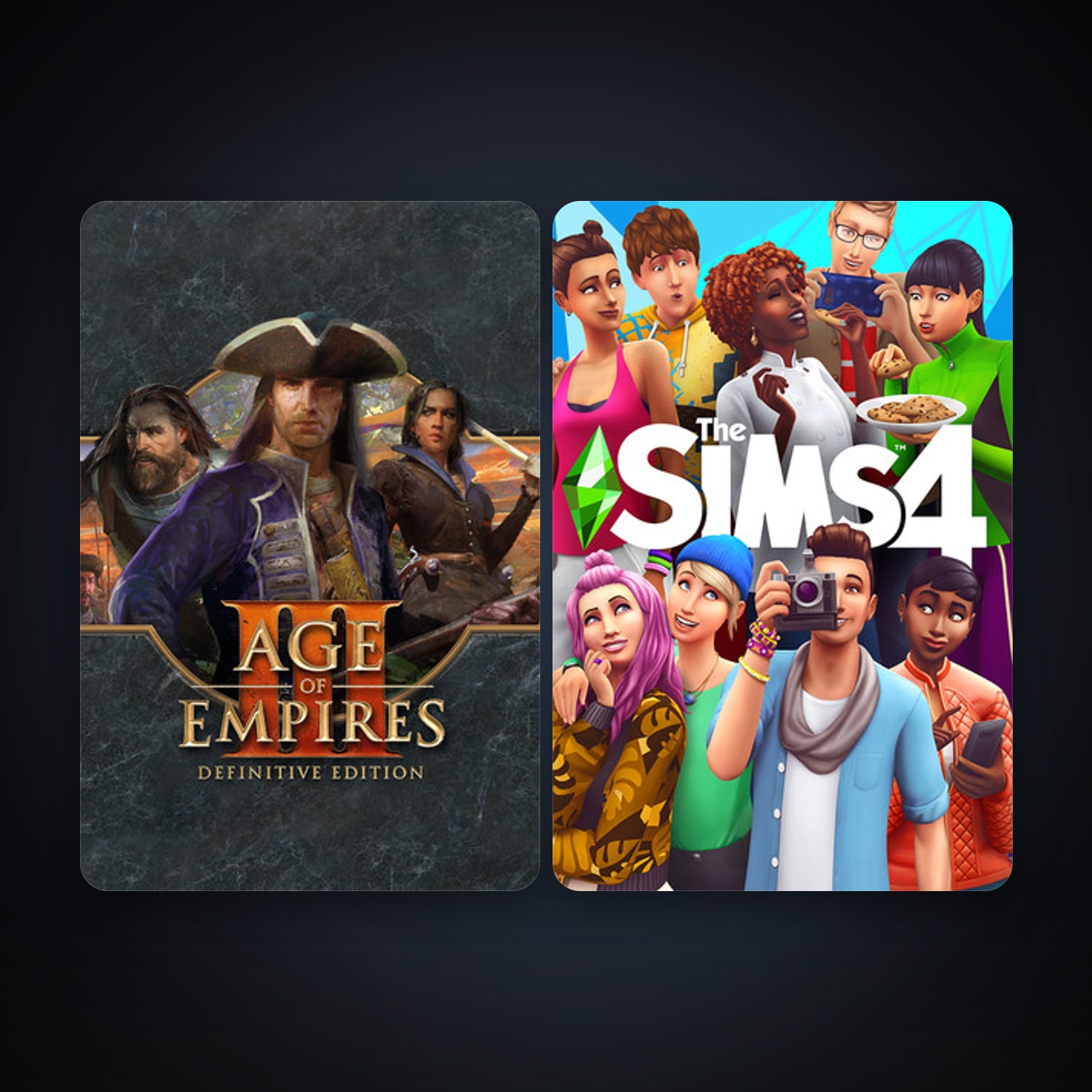 Age of Empires III: Definitive Edition + The Sims 4, 2 games, clean — HabibiAccounts