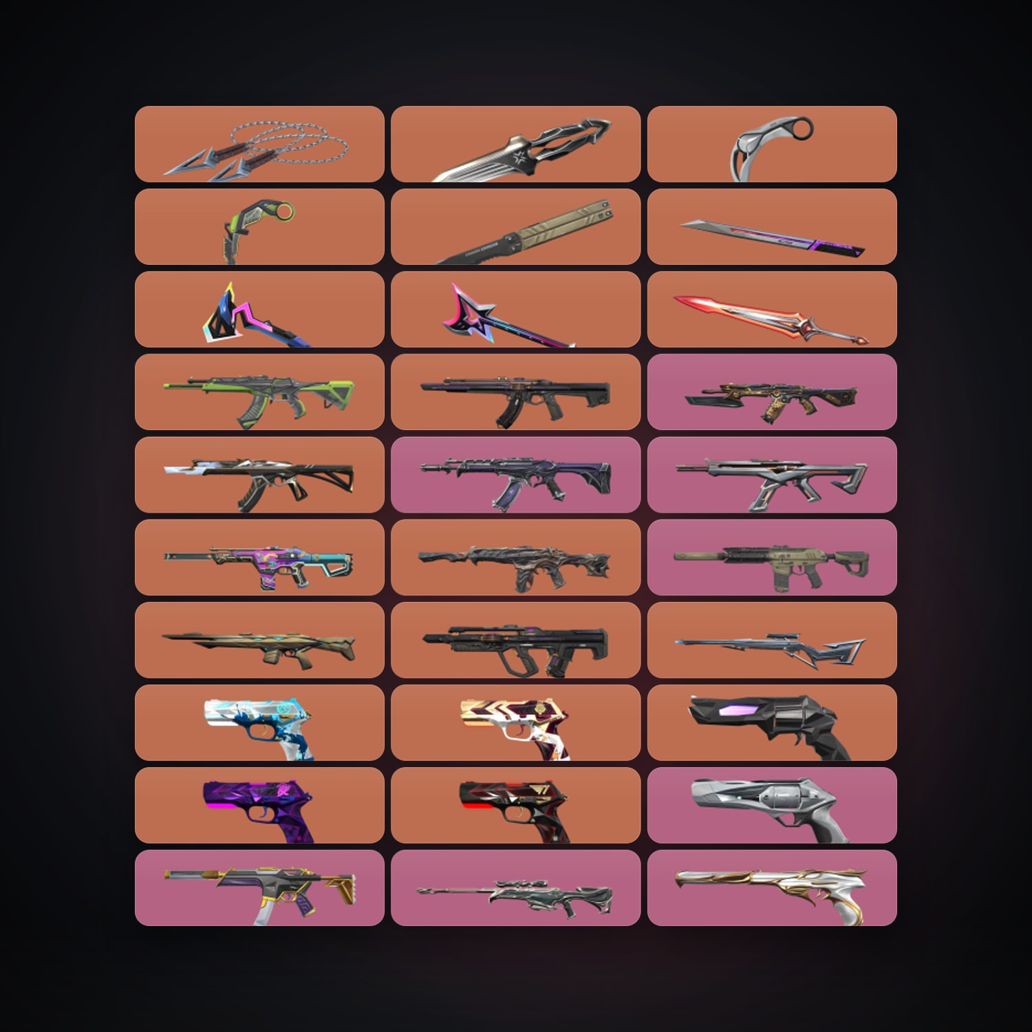 EU Diamond 2 locker — 9 knives, 107 skins, lvl 189 — HabibiAccounts