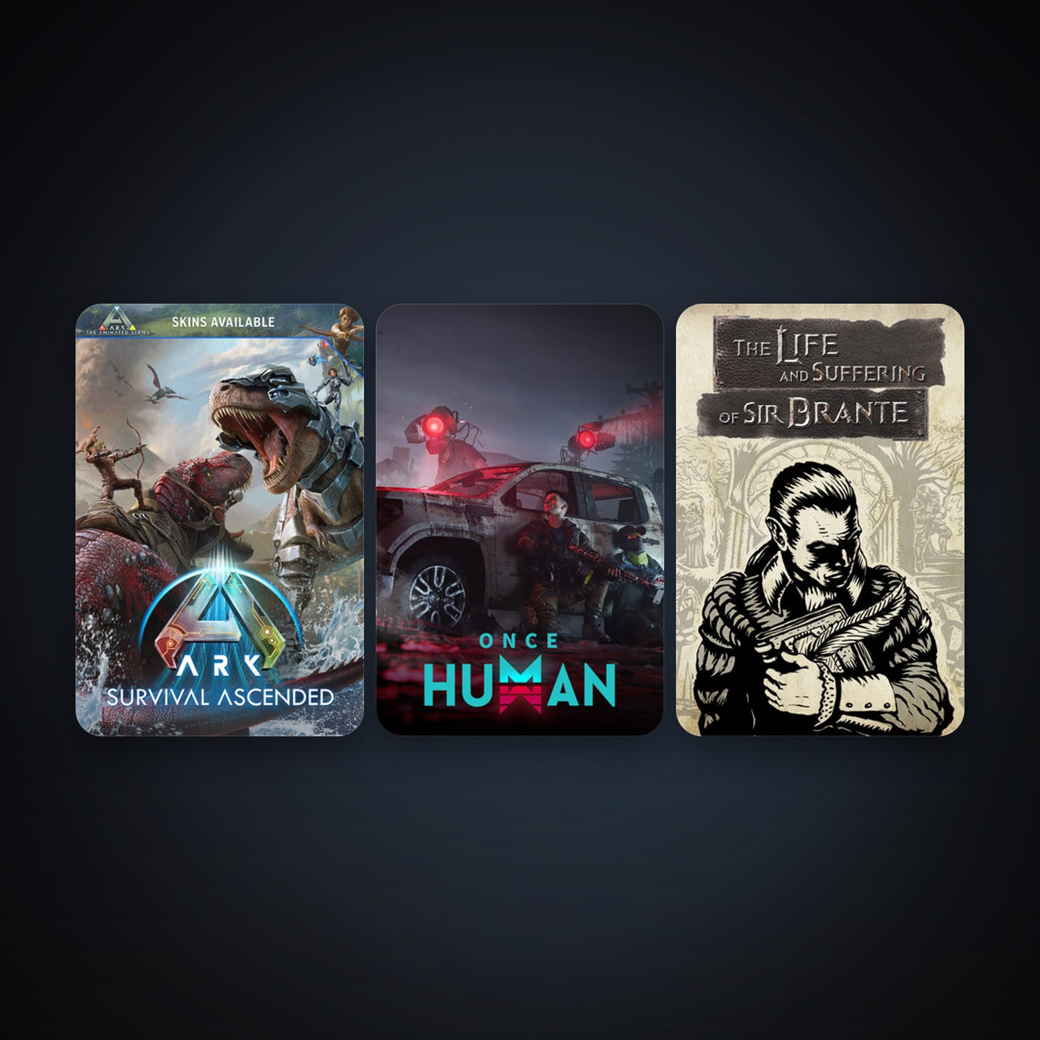 The Life and Suffering of Sir Brante + Once Human, 4 games, clean — HabibiAccounts