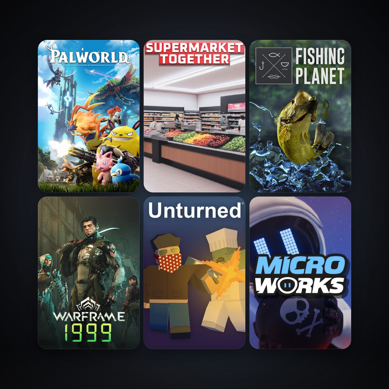 Warframe + Unturned, 25 games, clean — HabibiAccounts