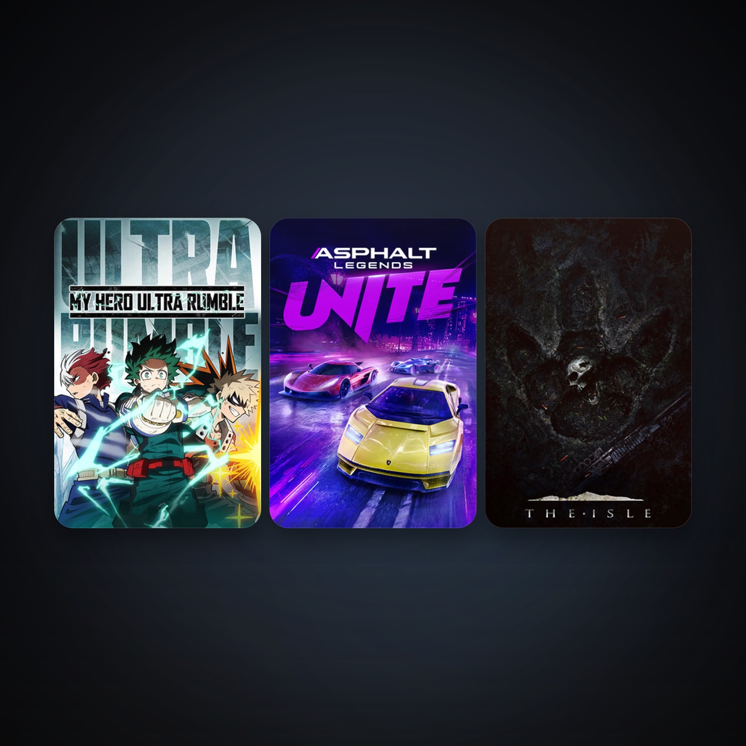 The Isle + MY HERO ULTRA RUMBLE, 4 games, clean — HabibiAccounts