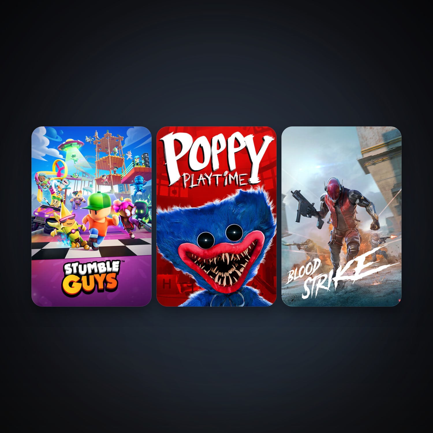 Stumble Guys + Poppy Playtime, 8 games, clean — HabibiAccounts