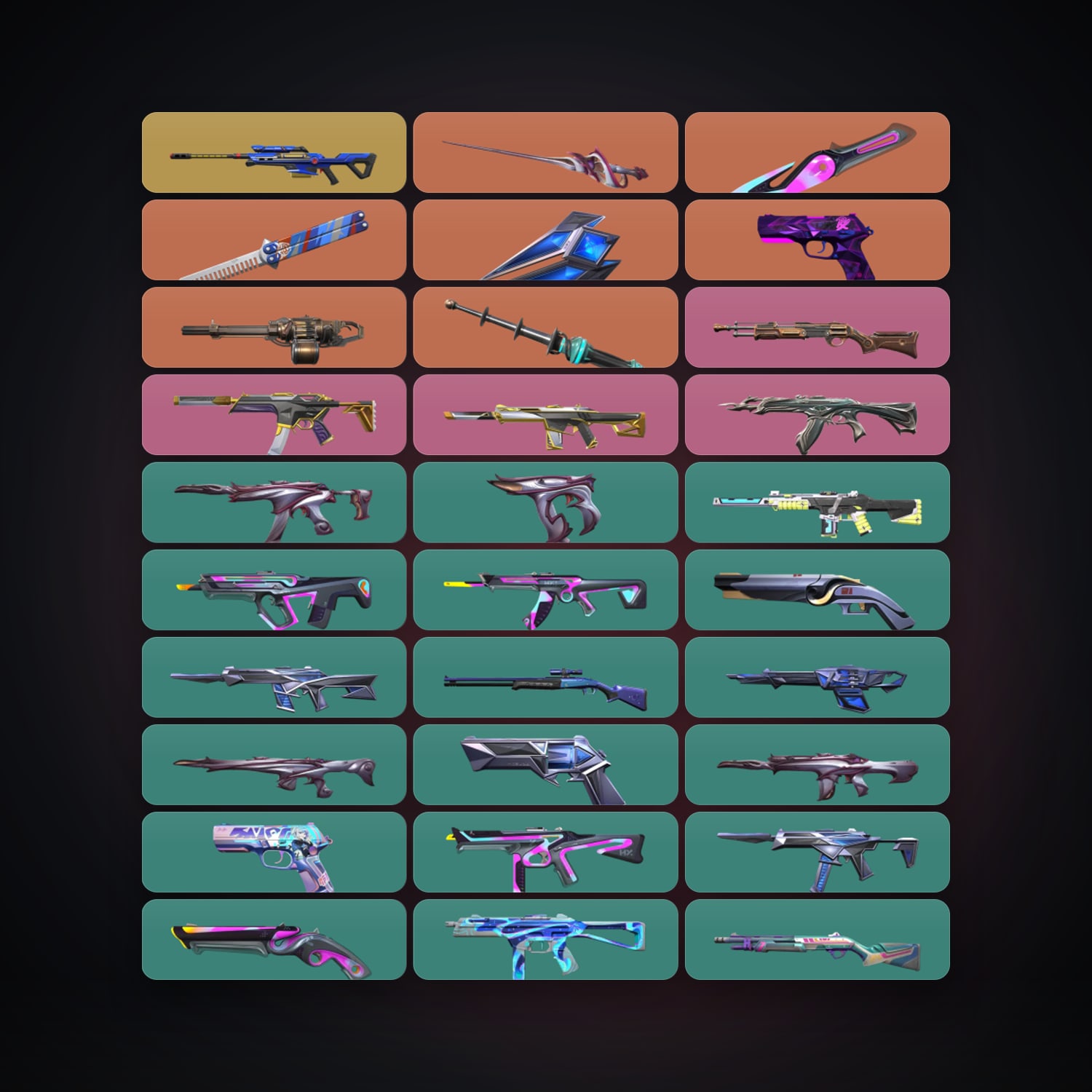 NA Bronze 3 locker — 5 knives, 62 skins, lvl 211 — HabibiAccounts