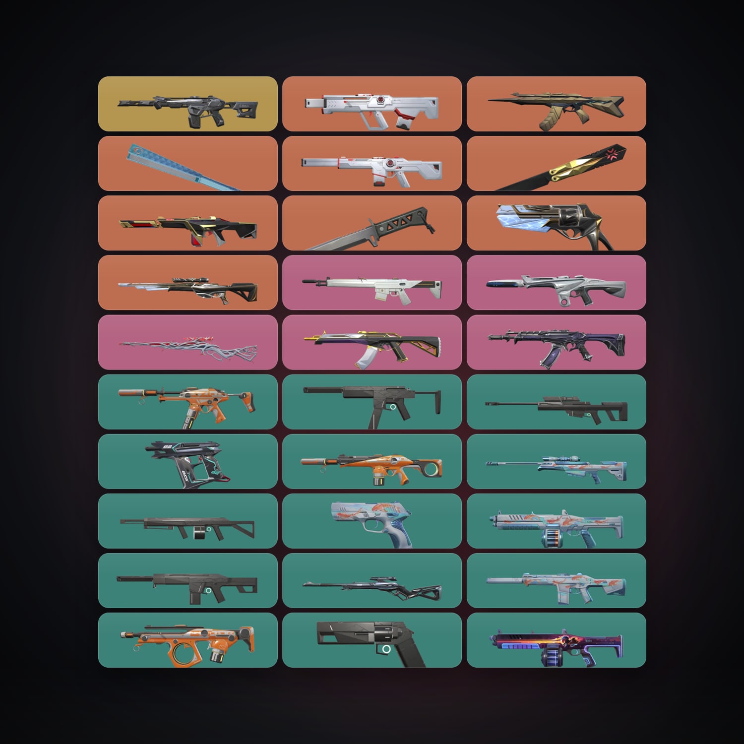 AP Gold 1 locker — 3 knives, 41 skins, lvl 64 — HabibiAccounts