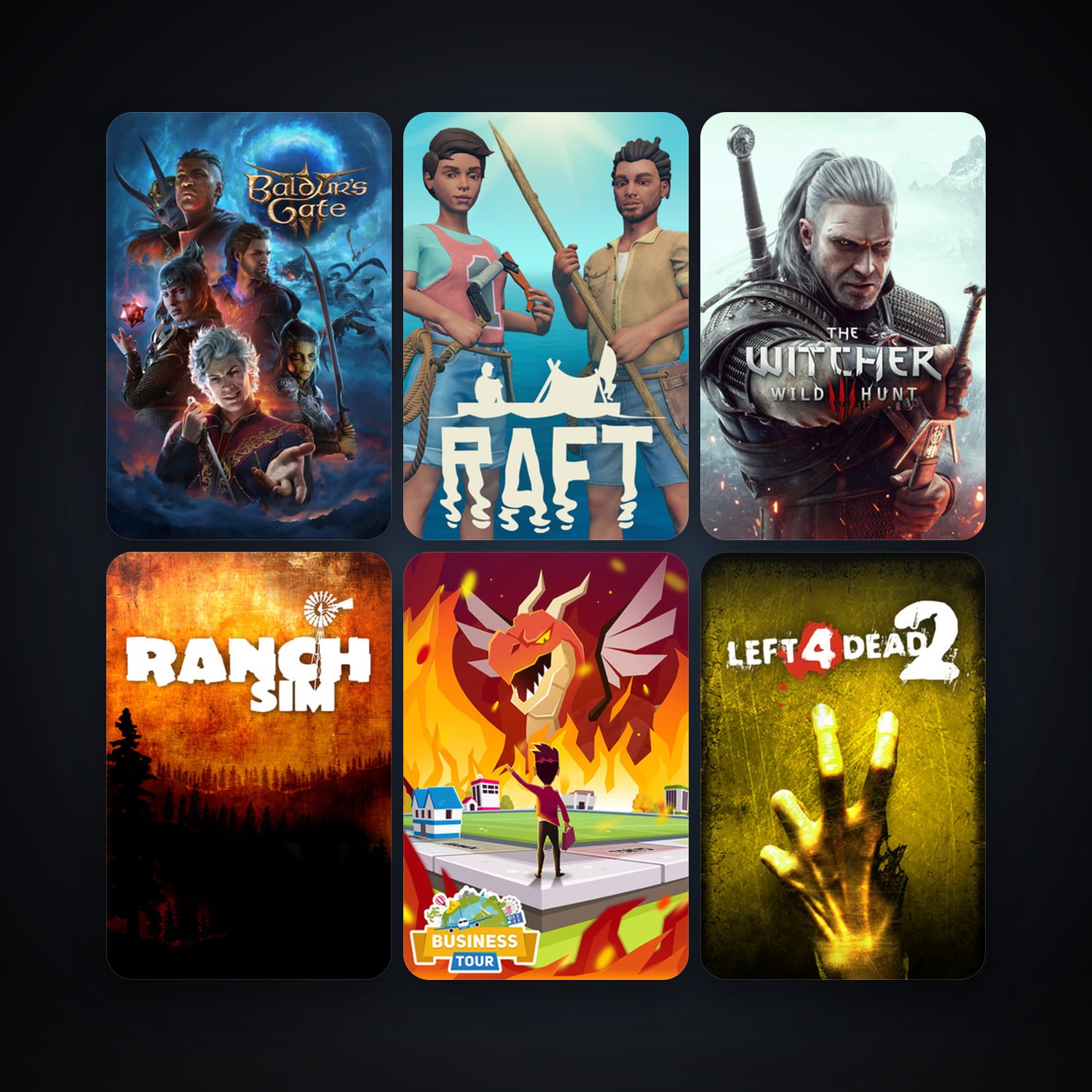 Left 4 Dead 2 + The Witcher 3: Wild Hunt, 23 games, clean — HabibiAccounts