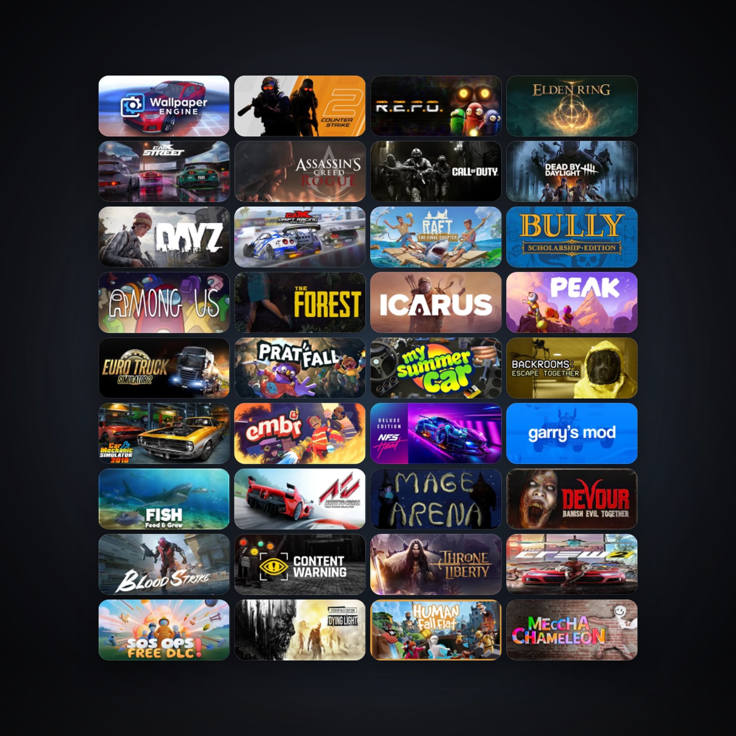 Steam 155 games, Steam 20, clean — HabibiAccounts