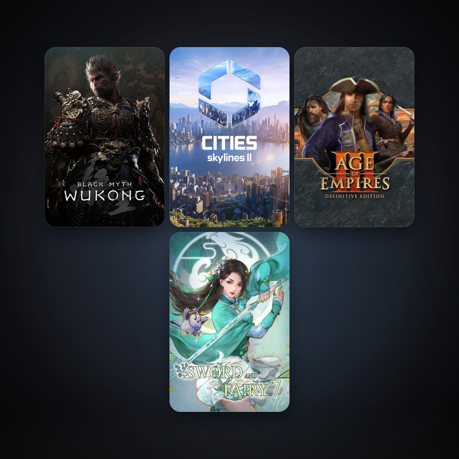 Age of Empires III: Definitive Edition + Cities: Skylines II, 7 games, clean — HabibiAccounts