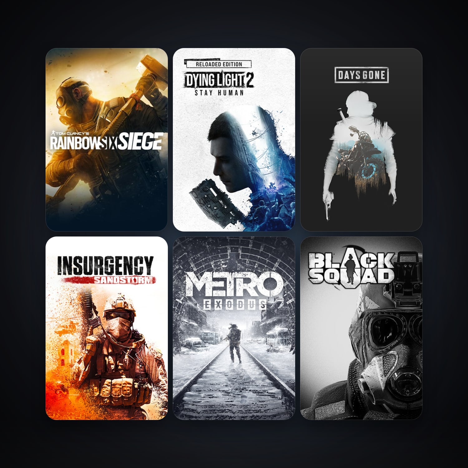 Tom Clancy's Rainbow Six Siege + Metro Exodus, 21 games, clean — HabibiAccounts