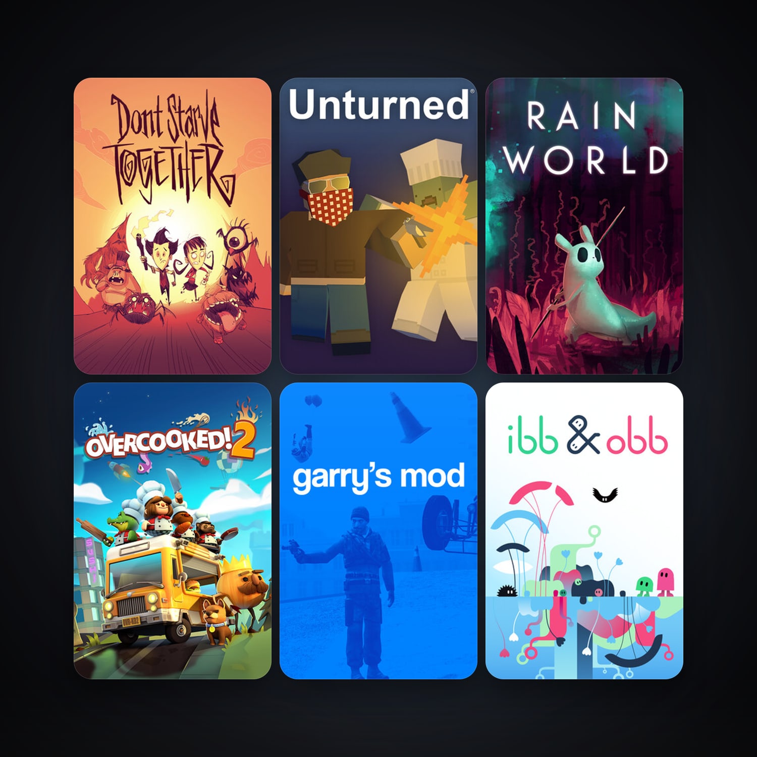Garry's Mod + ibb & obb, 16 games, clean — HabibiAccounts