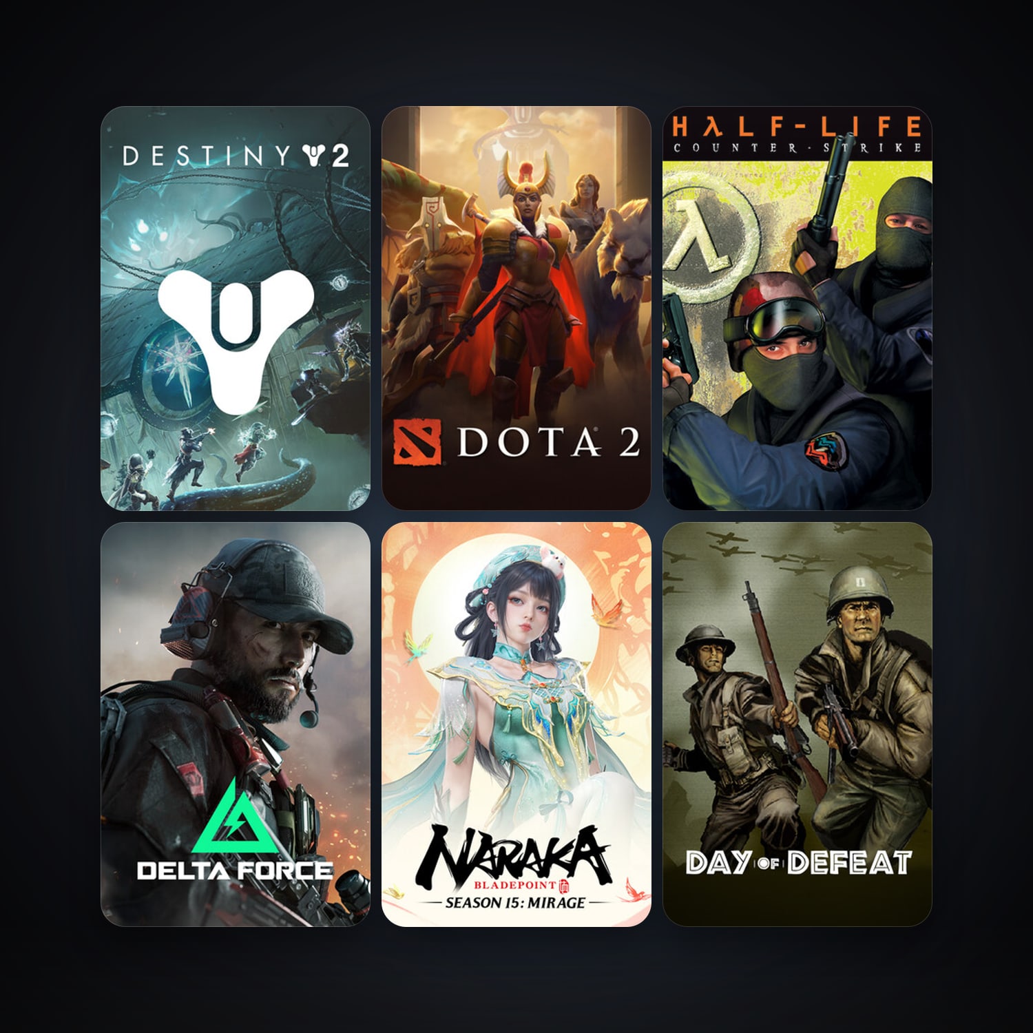 Counter-Strike + Day of Defeat, 12 games, clean — HabibiAccounts