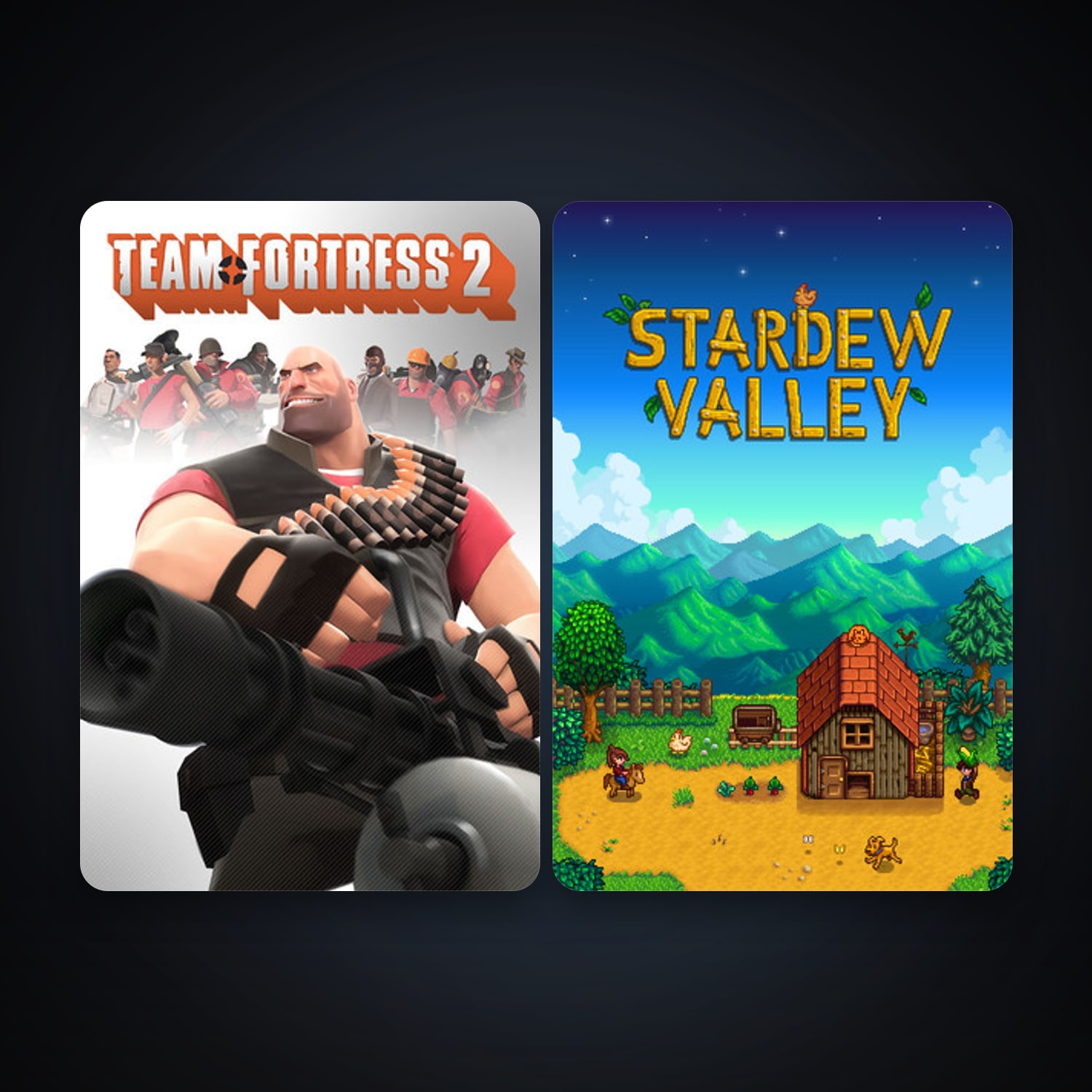 Steam account: Team Fortress 2 + Stardew Valley, 3 games, clean — HabibiAccounts