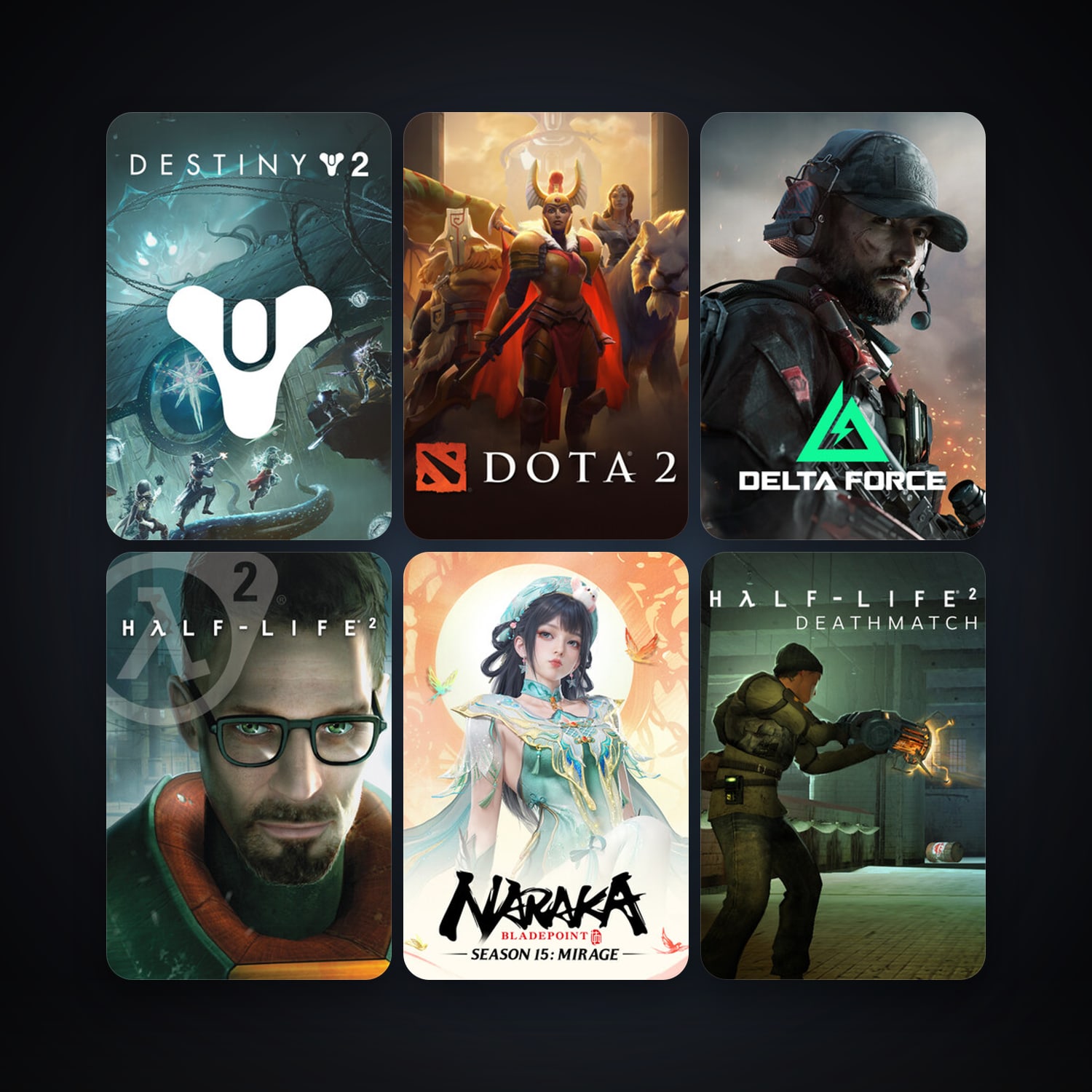 Half-Life 2 + Half-Life 2: Deathmatch, 9 games, clean — HabibiAccounts