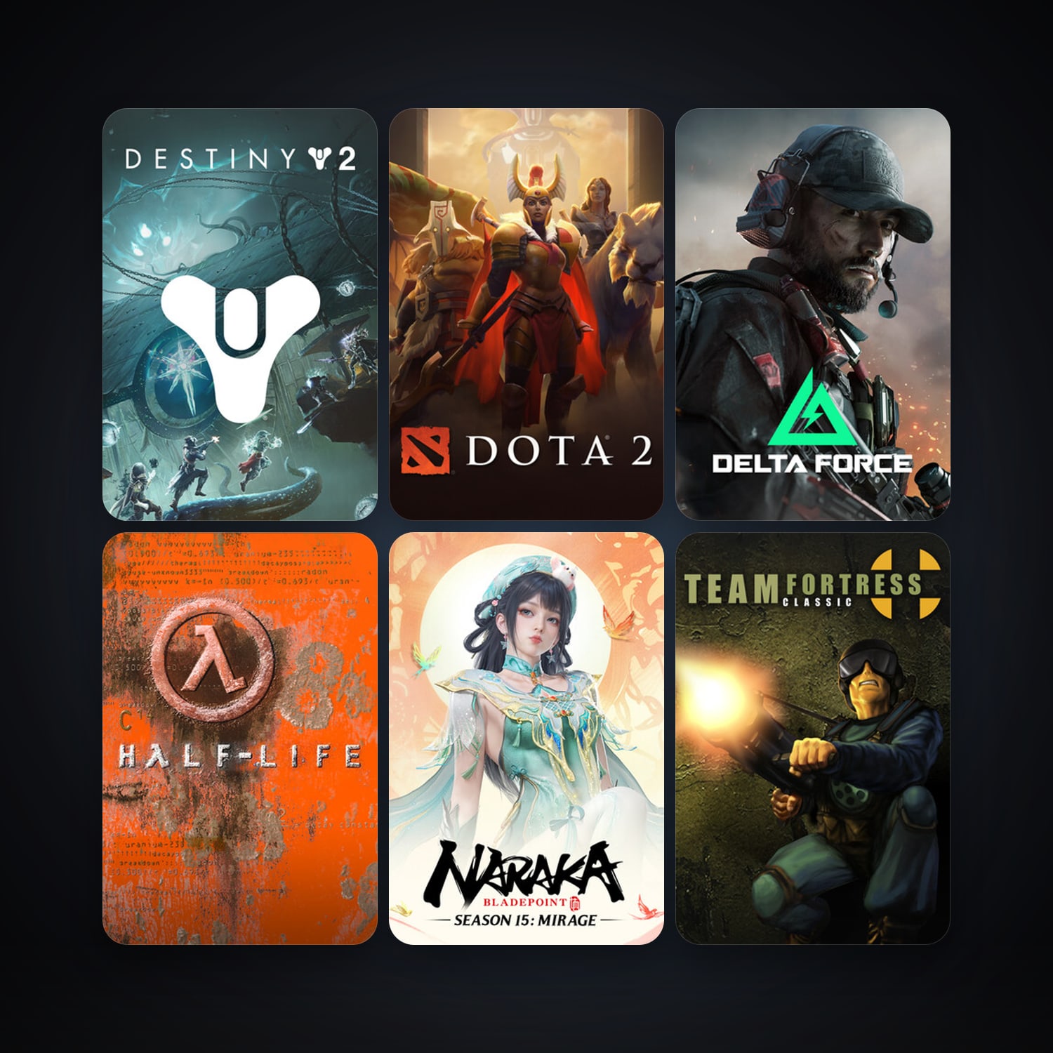 Team Fortress Classic + Half-Life: Opposing Force, 10 games, clean — HabibiAccounts