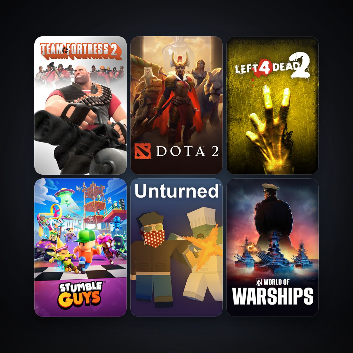 Team Fortress 2 + Left 4 Dead, 30 games, clean — HabibiAccounts