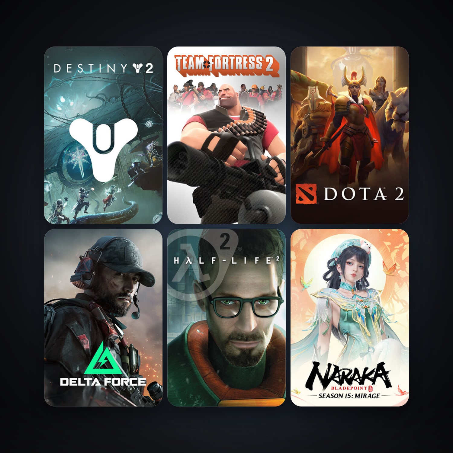 Half-Life 2 + Day of Defeat: Source, 12 games, clean — HabibiAccounts