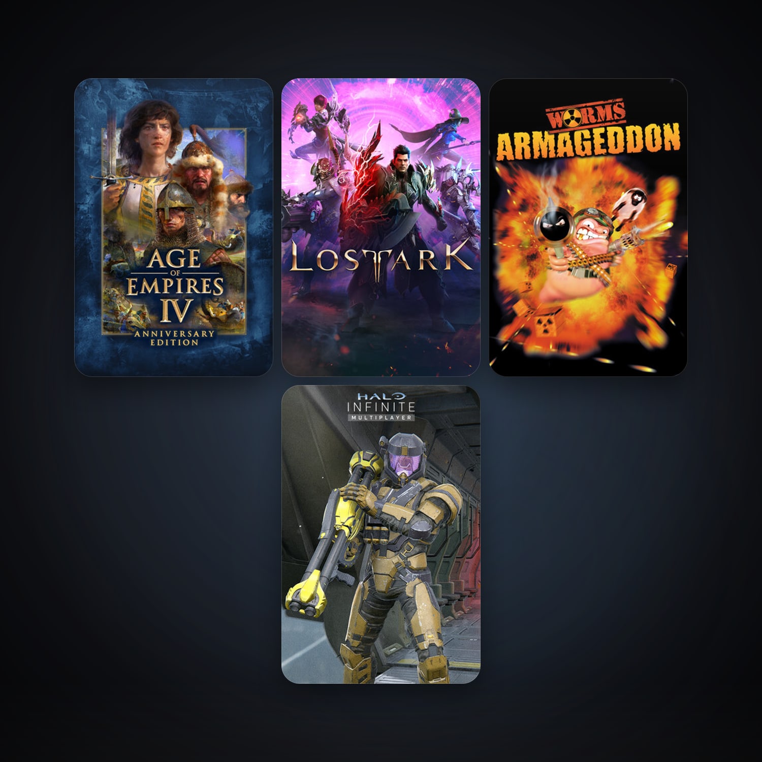 Worms Armageddon + Halo Infinite, 6 games, clean — HabibiAccounts