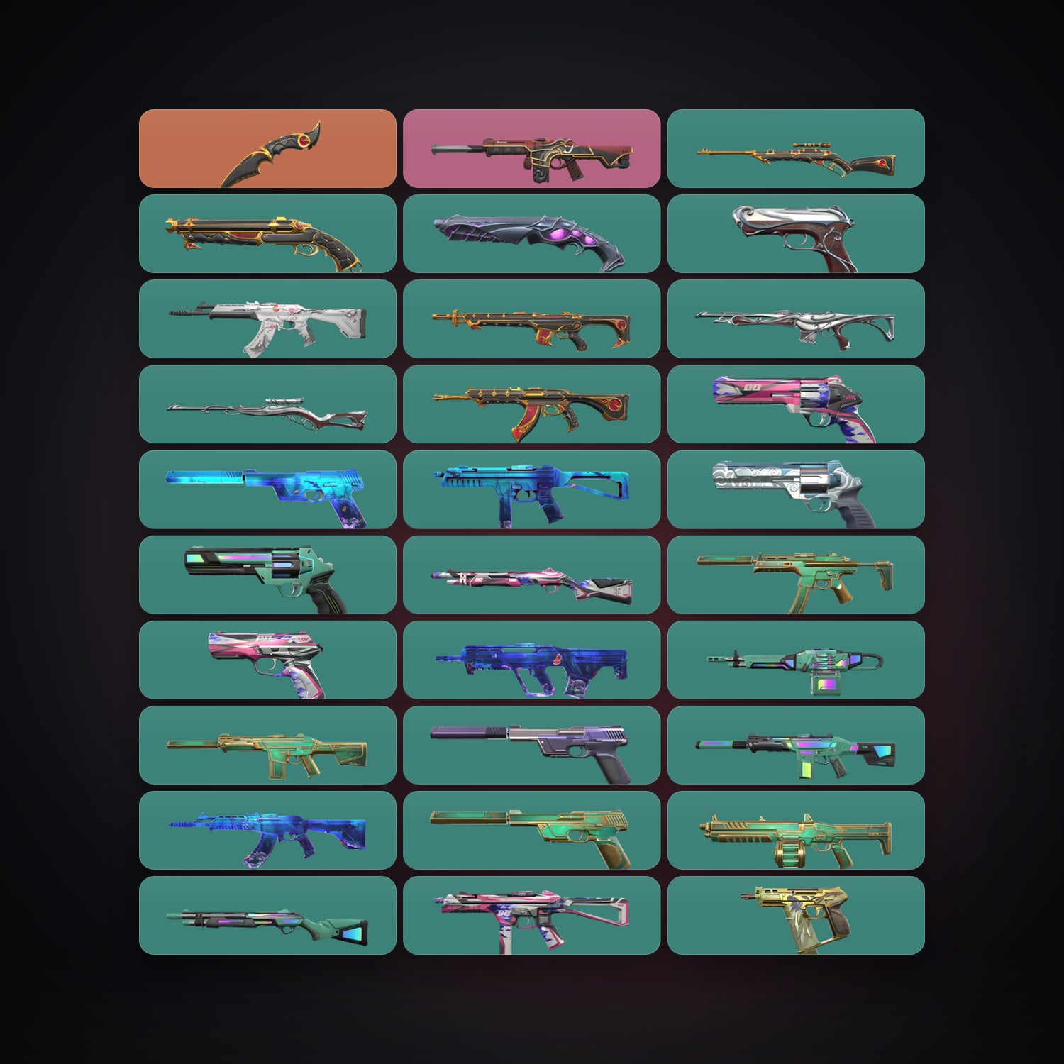 NA Diamond 2 locker — 1 knives, 30 skins, lvl 90 — HabibiAccounts