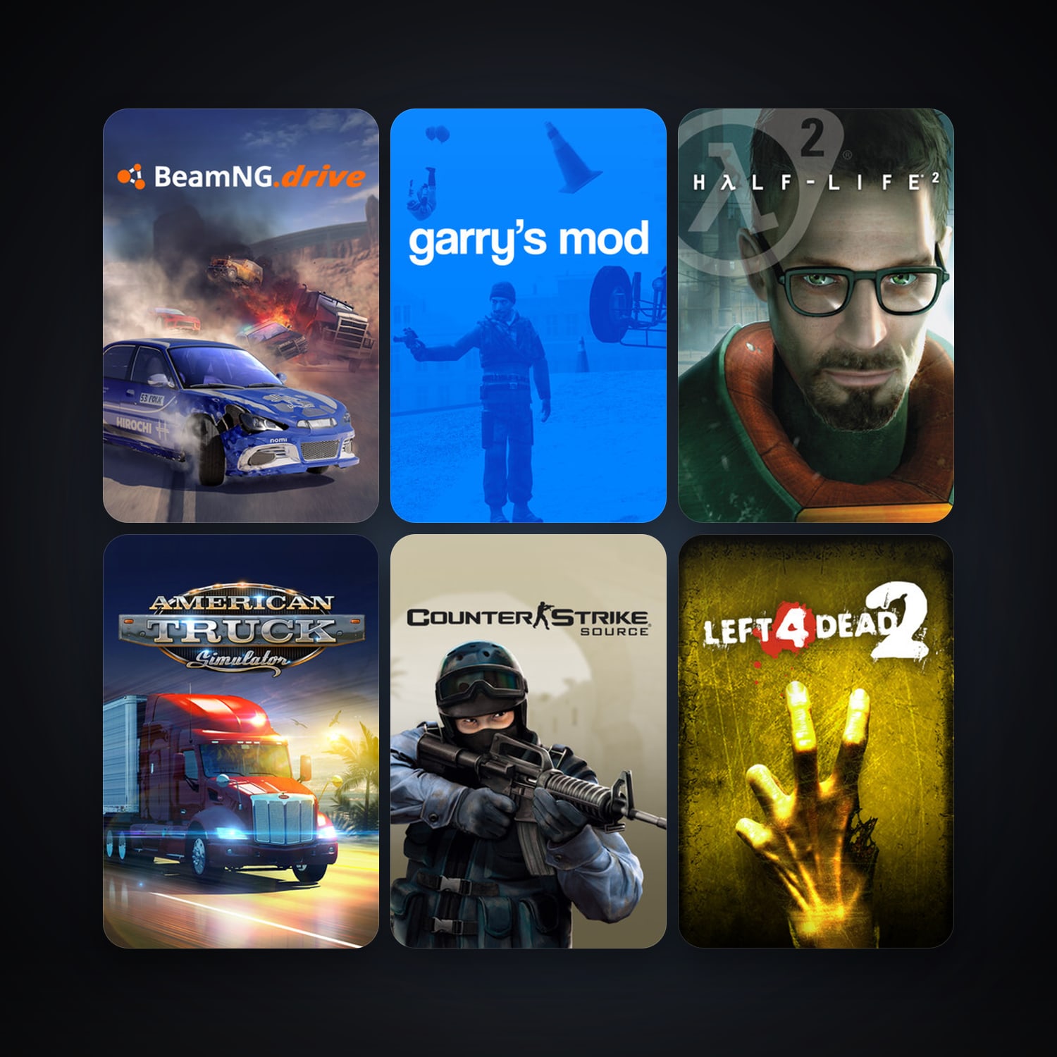 Half-Life 2 + Counter-Strike: Source, 70 games, Steam 12, clean — HabibiAccounts