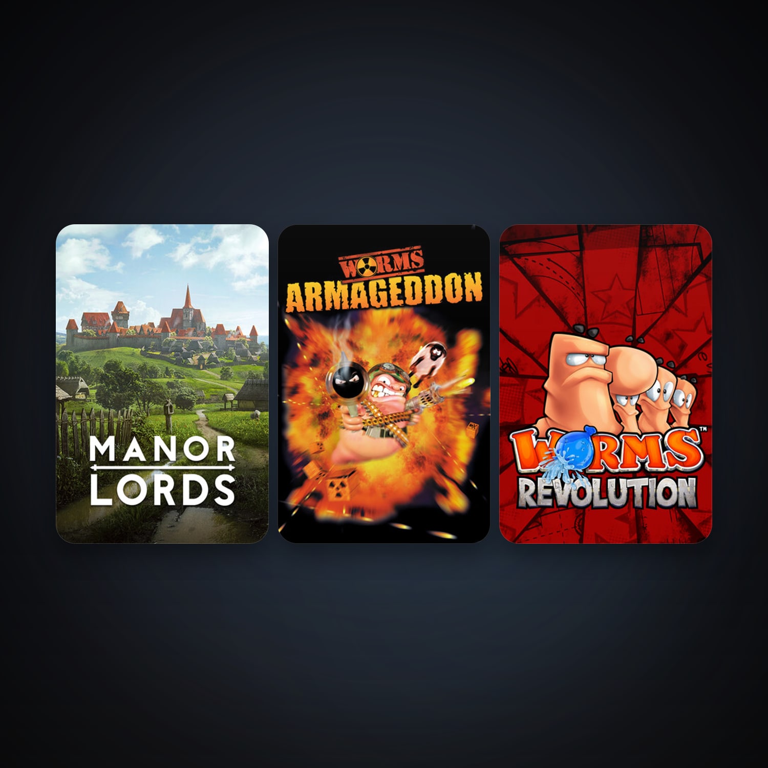 Worms Revolution + Worms Armageddon, 3 games, clean — HabibiAccounts