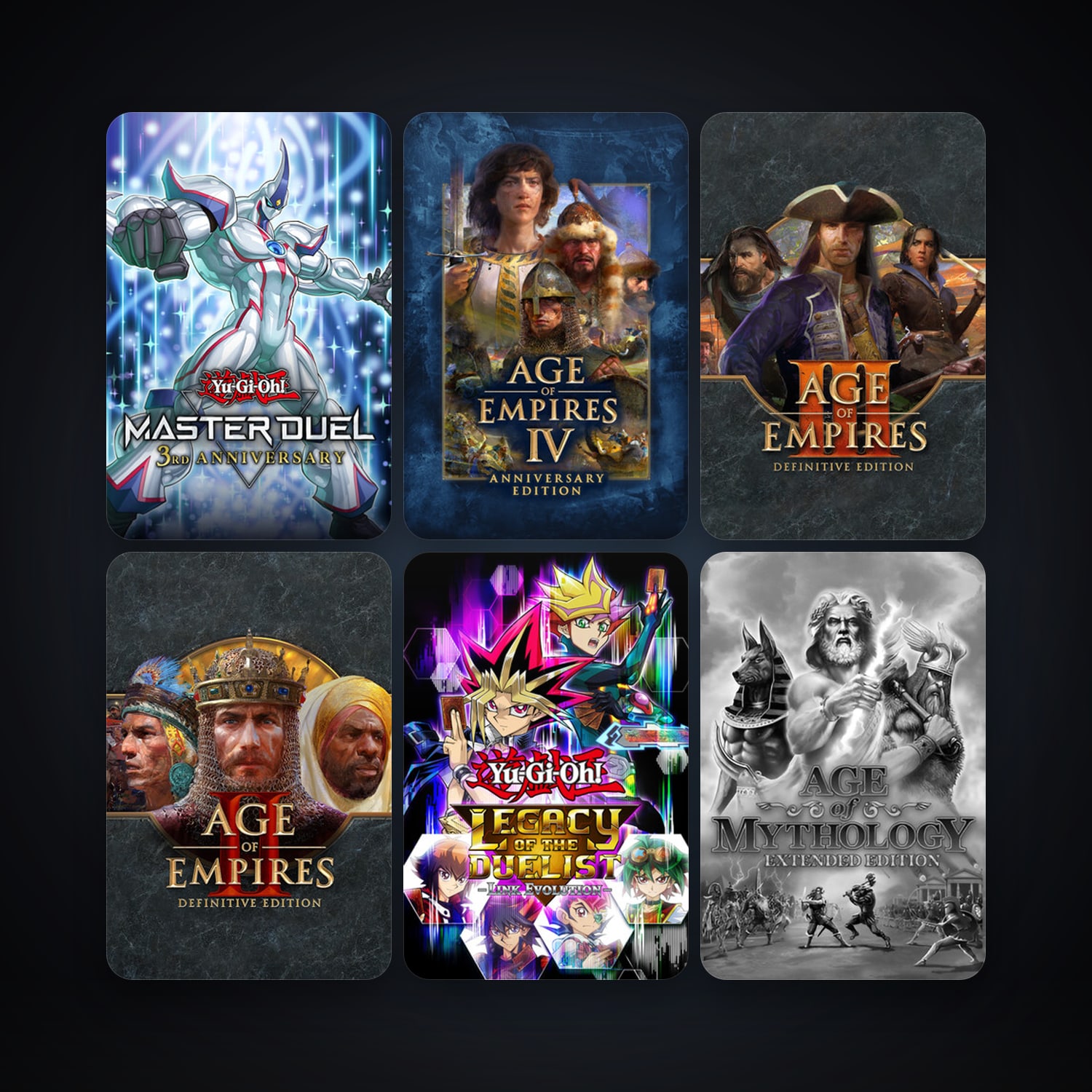 Age of Mythology: Extended Edition + Age of Empires II: Definitive Edition, 7 games, clean — HabibiAccounts