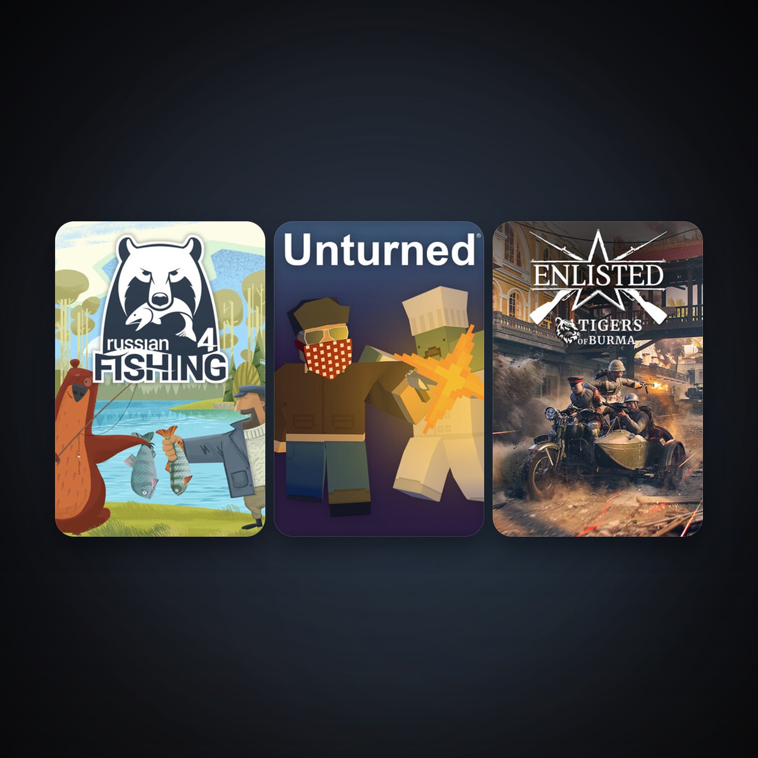 Free CS2 (No Prime) + Unturned, 7 games, clean — HabibiAccounts